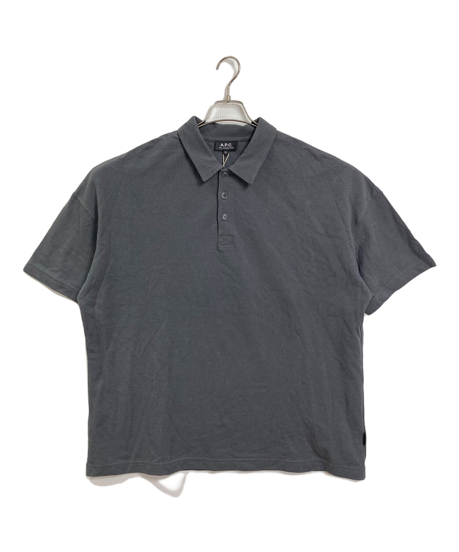 中古・古着通販】A.P.C. (アーペーセー) ポロシャツ 半袖シャツ 無地 