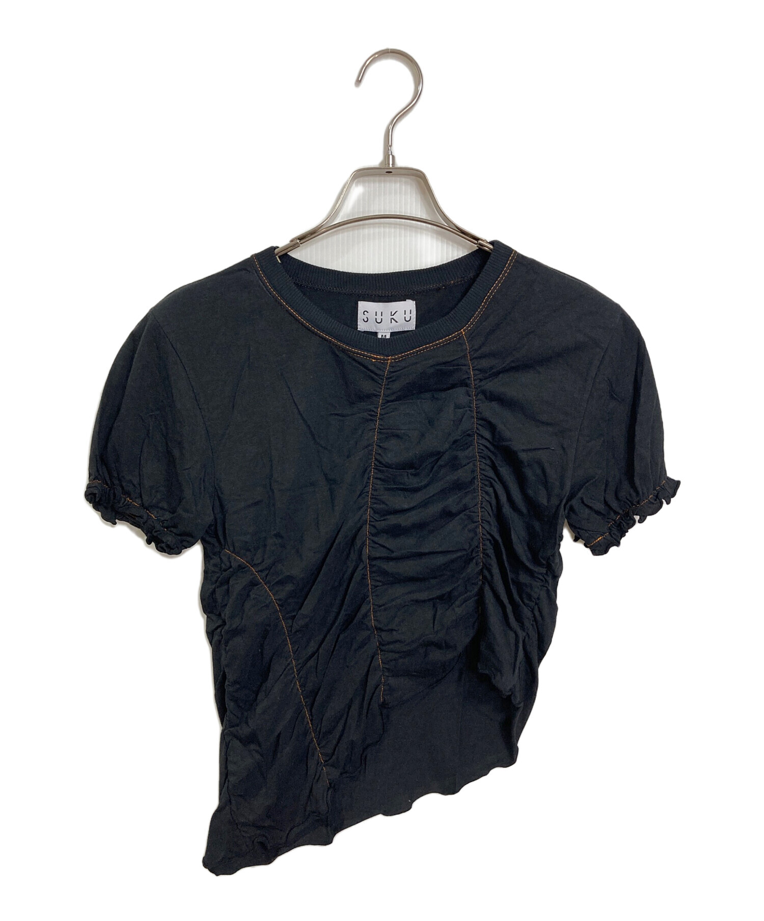 中古・古着通販】SUKU (スク) EBONY LOLA RUCHED TEE エボニー ローラ 
