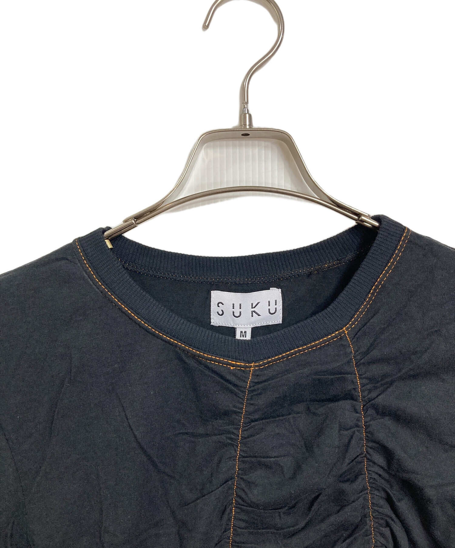 中古・古着通販】SUKU (スク) EBONY LOLA RUCHED TEE エボニー ローラ 