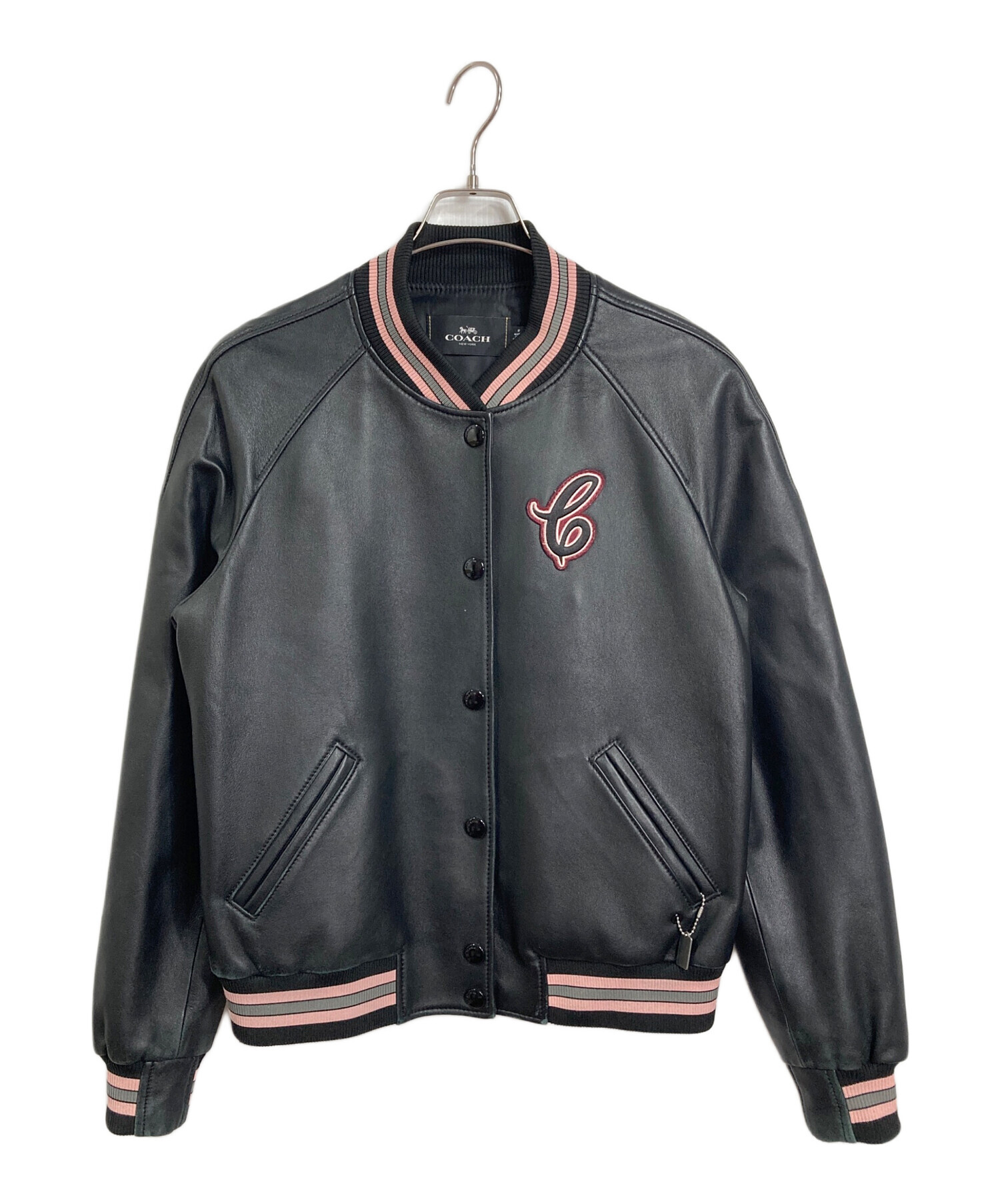 中古・古着通販】COACH (コーチ) Leather Varsity Jacket レザーバー