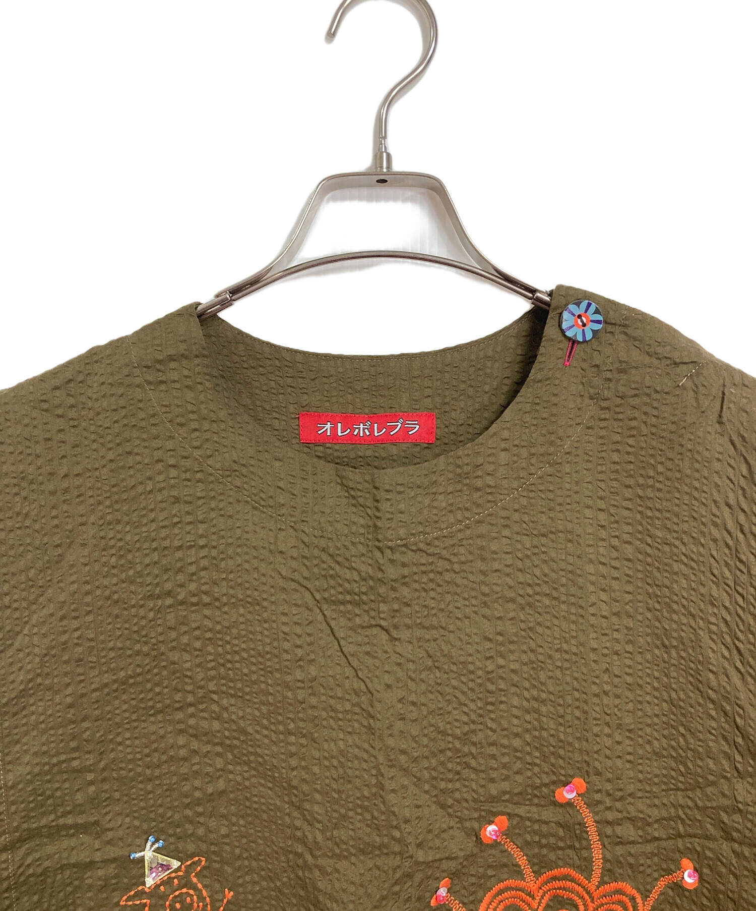 中古・古着通販】OLLEBOREBLA (アルベロベロ) ぶたさん刺繍 アップリケ