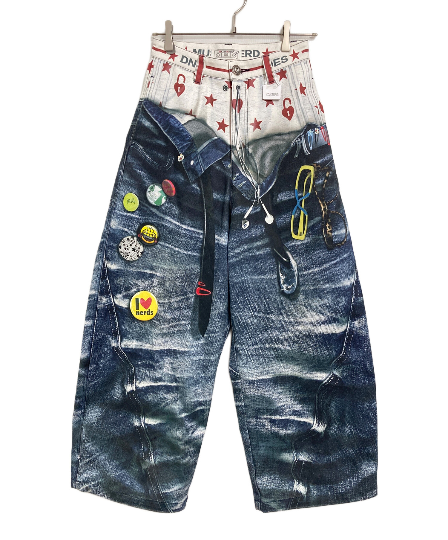 baby（お値下げ中）様　12/6 XS 3Dデジタルプリントバギーデニム 中古・古着通販】DND4DES (ディーエヌディーフォーデス) 3Dプリント
