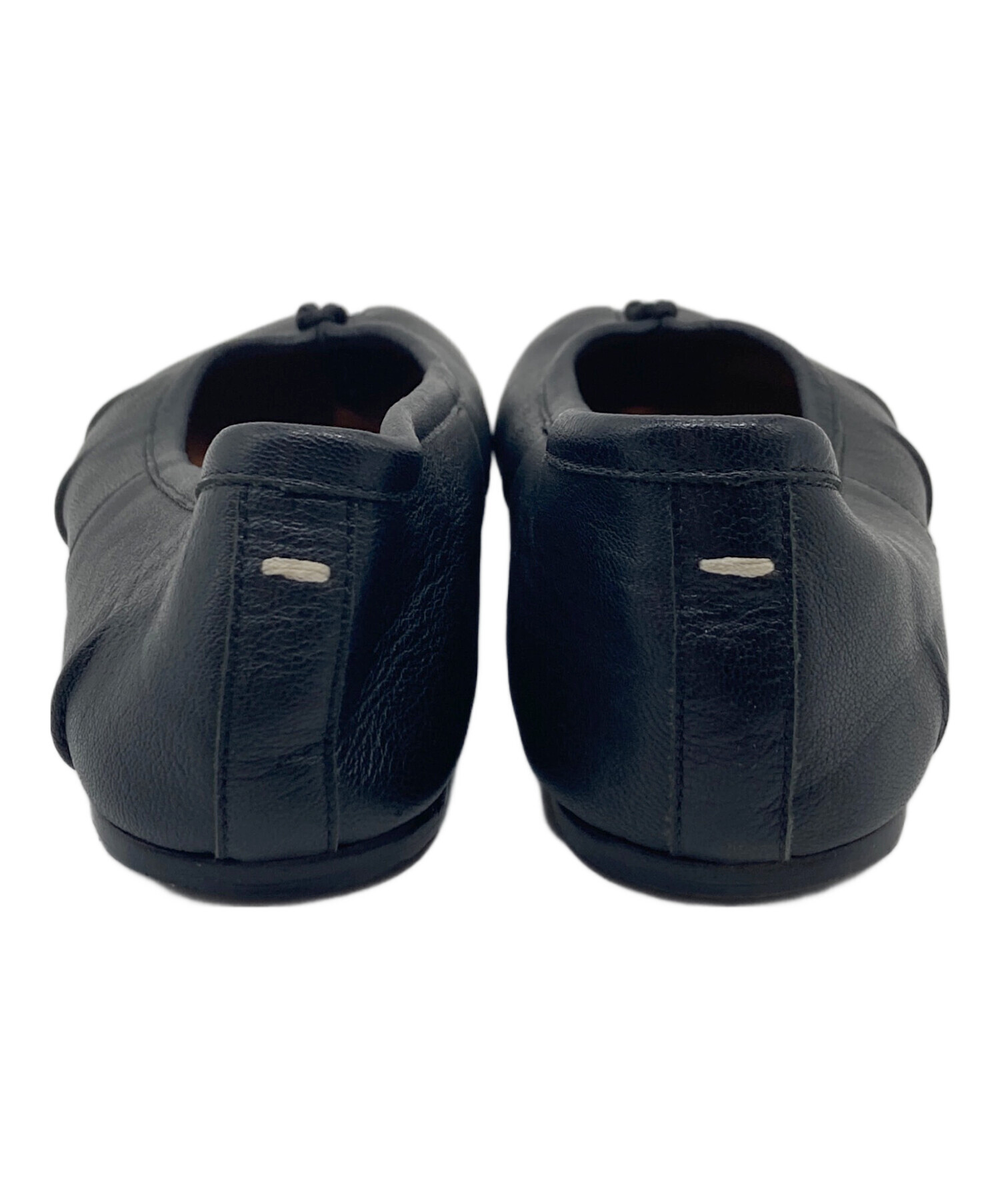 Maison Margiela タビシューズ フラット ブラック サイズ38 中古・古着通販】Maison Margiela (メゾンマルジェラ) TABI BALLERINA