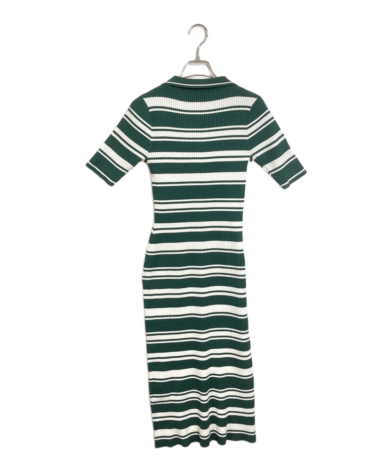 中古・古着通販】Her lip to (ハーリップトゥ) Stripe Rib Polo Dress