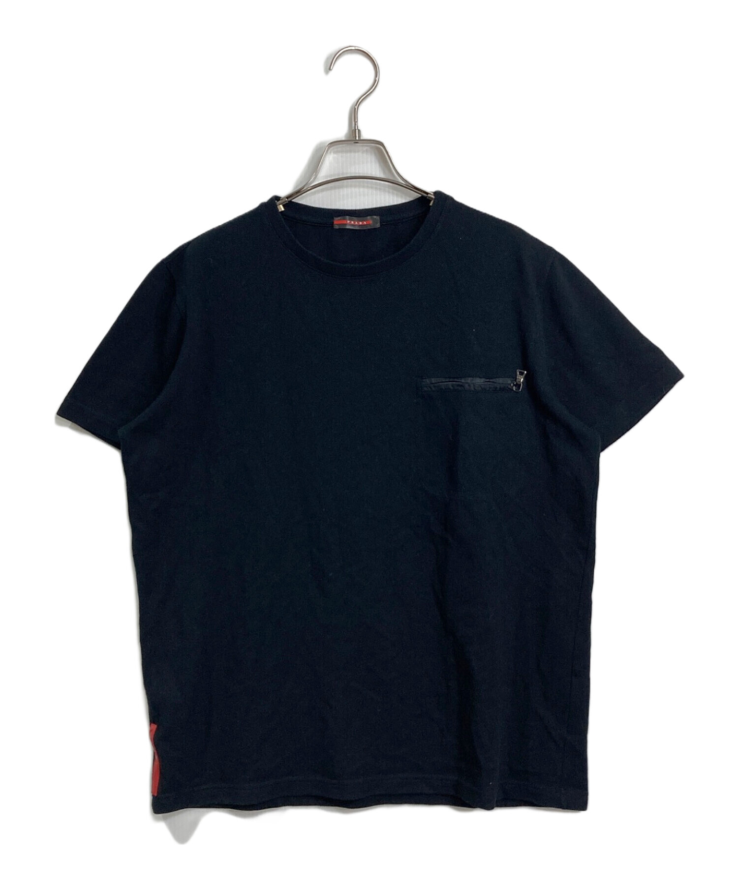 PRADA SPORTS Tシャツ　ブラック　チャコール PRADA SPORT(プラダスポーツ) stretch back pocket t-shirt ストレッチ