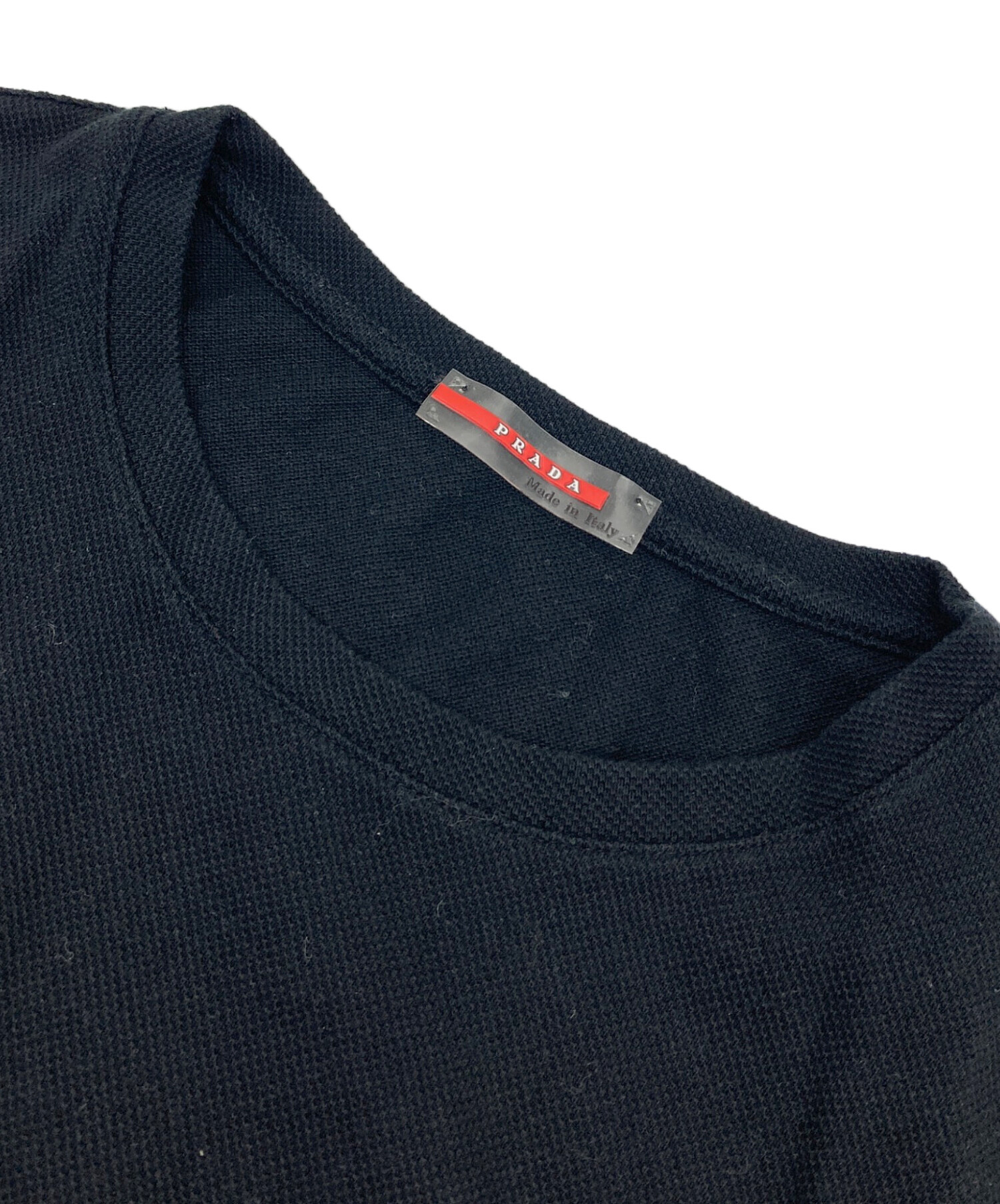 PRADA SPORTS Tシャツ　ブラック　チャコール 中古・古着通販】PRADA SPORTS (プラダスポーツ) ジップポケットT