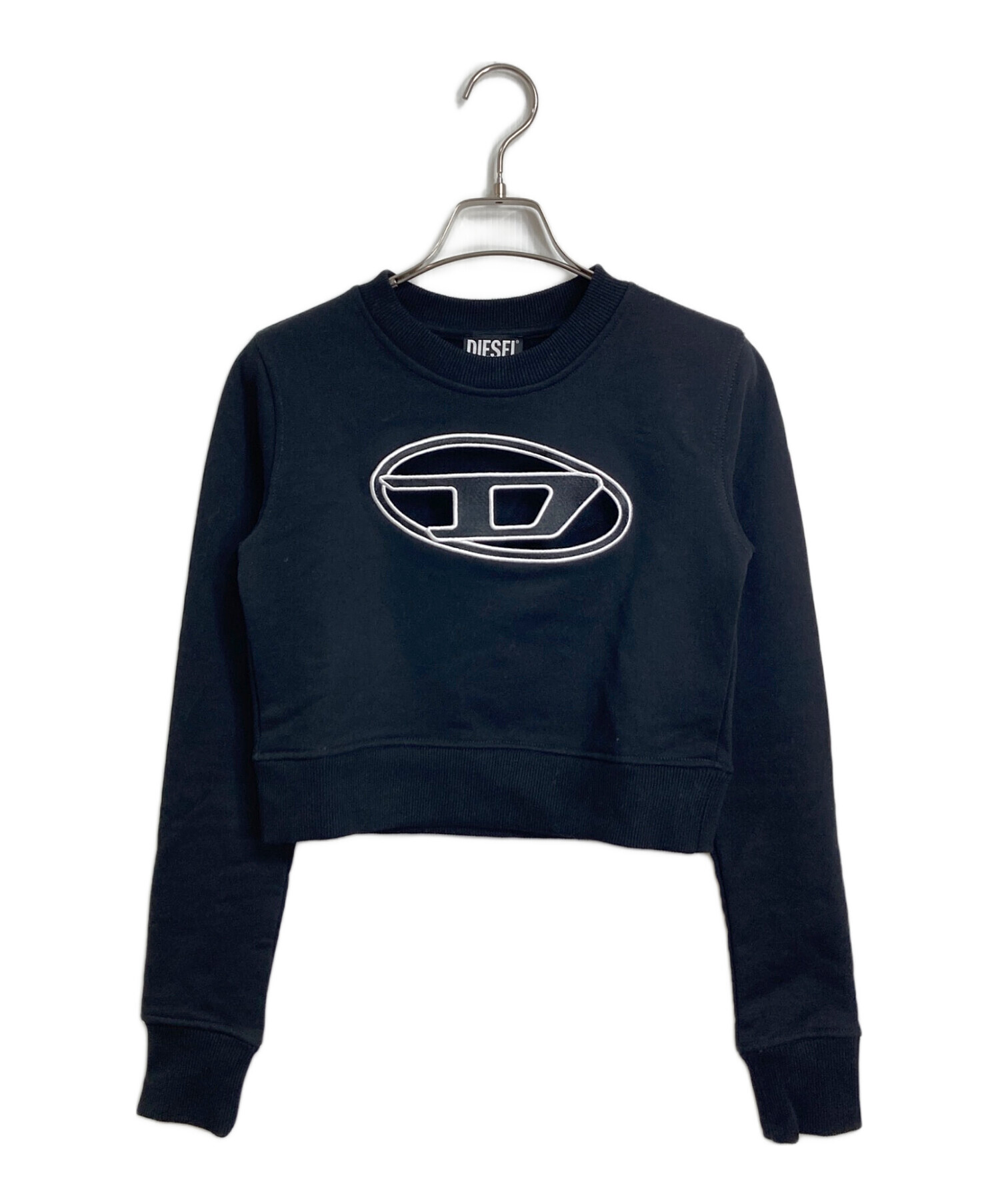 中古・古着通販】DIESEL (ディーゼル) ロゴスウェット ブラック サイズ 