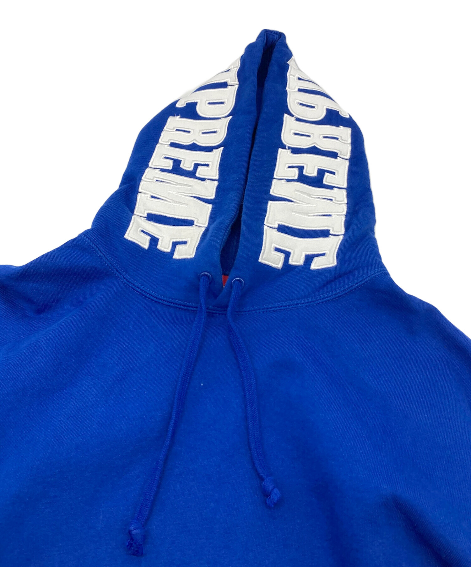 Supreme フード付きパーカー 青 中古・古着通販】Supreme (シュプリーム) Mirrored Logo Hooded