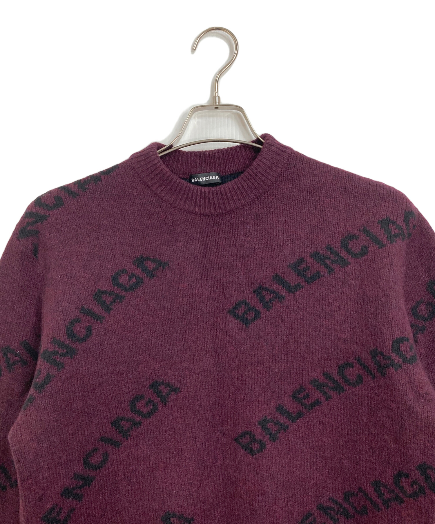 中古・古着通販】BALENCIAGA (バレンシアガ) ALL OVER LOGO KNIT 