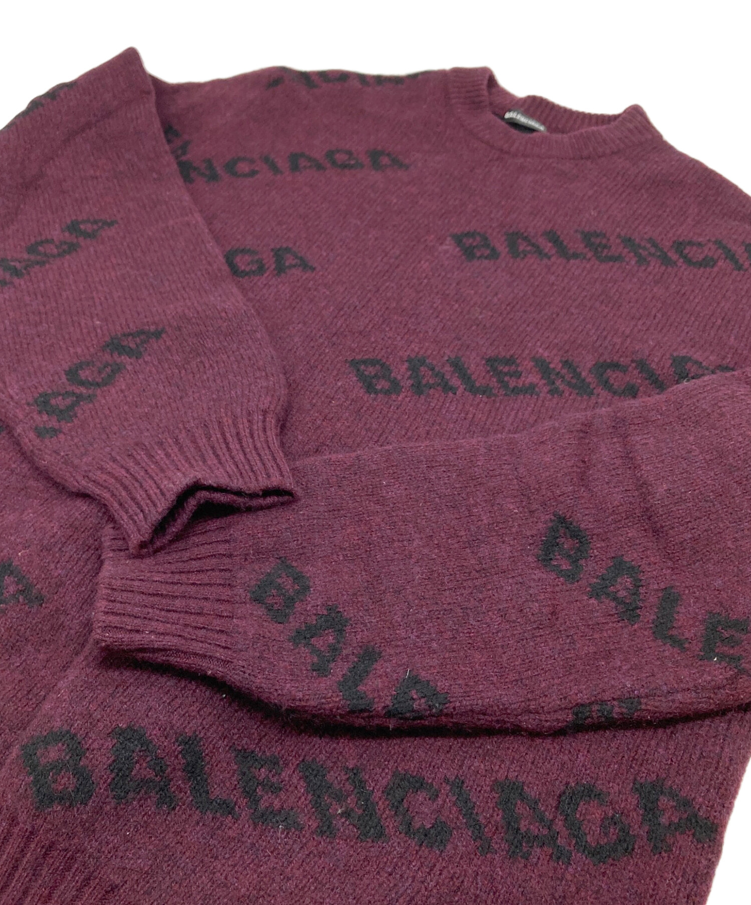 中古・古着通販】BALENCIAGA (バレンシアガ) ALL OVER LOGO KNIT 