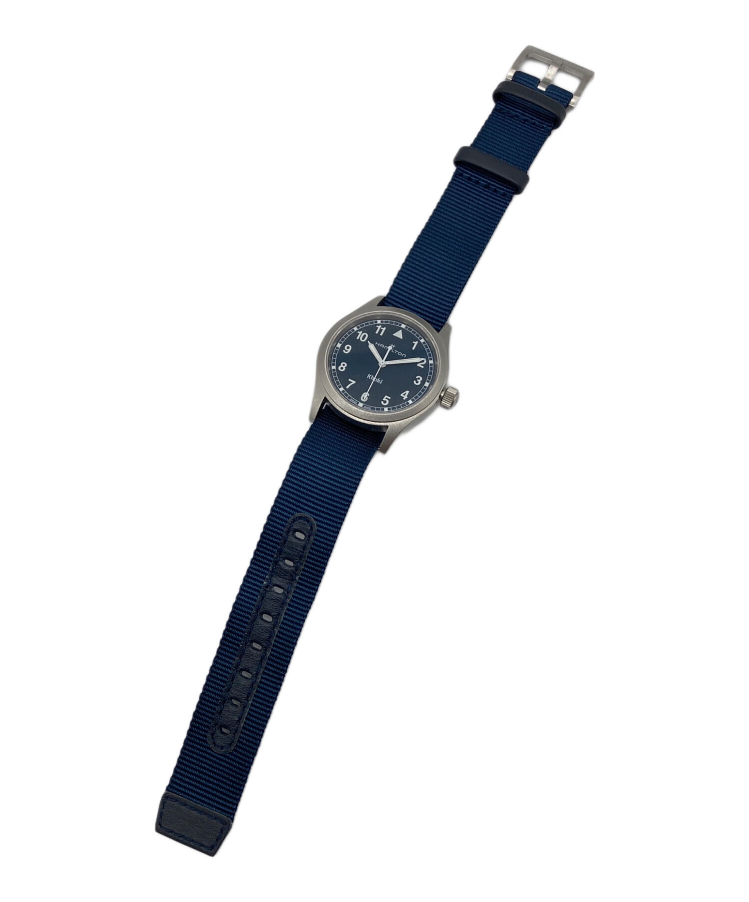 HAMILTON ハミルトン 腕時計  青 【古着】【中古】【送料無料】 中古・古着通販】HAMILTON (ハミルトン) カーキ フィールド 腕時計
