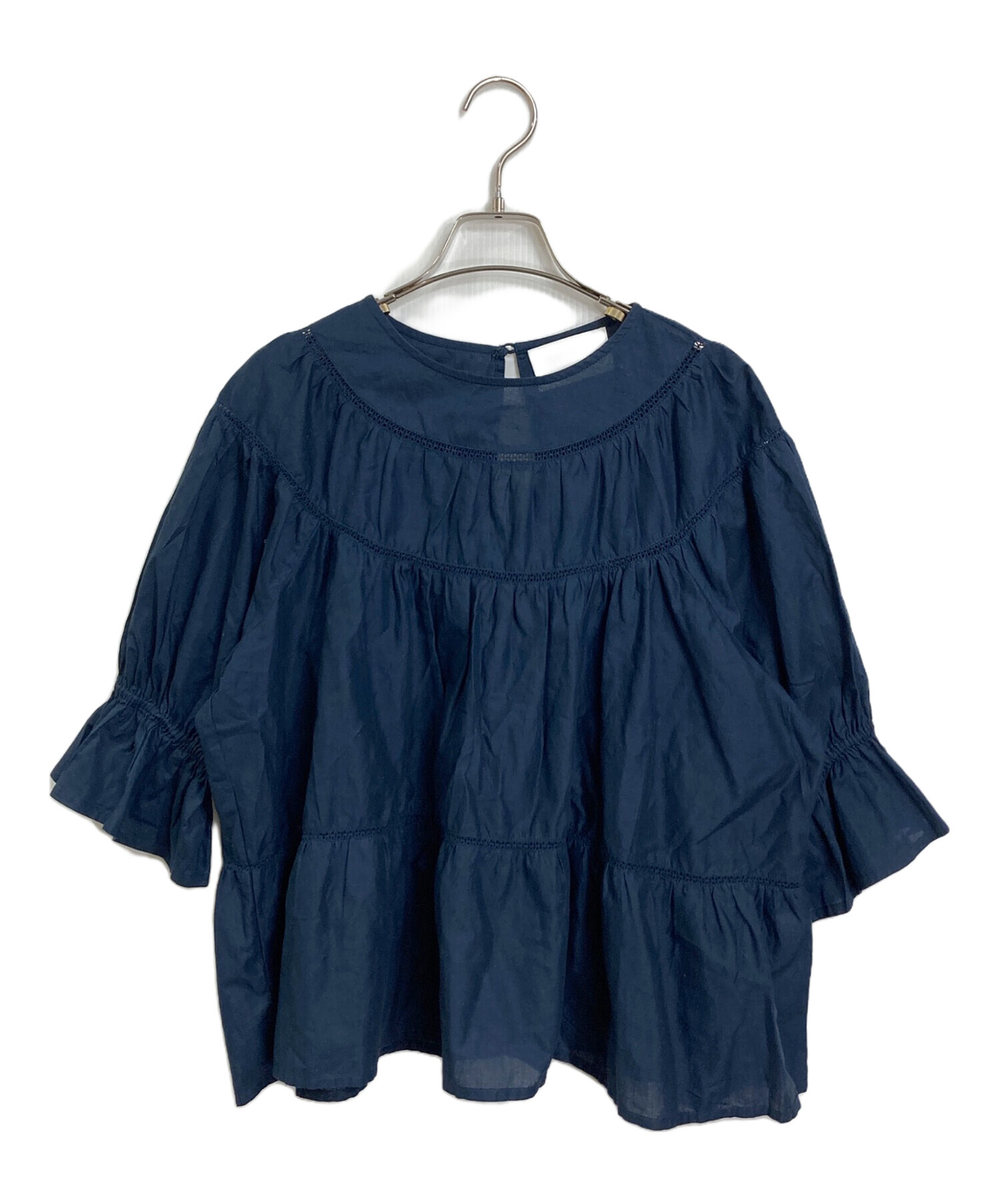 中古・古着通販】Merlette (マーレット) SOL BLOUSE コットン 中古・古着通販】Merlette (マーレット) SOL BLOUSE コットン