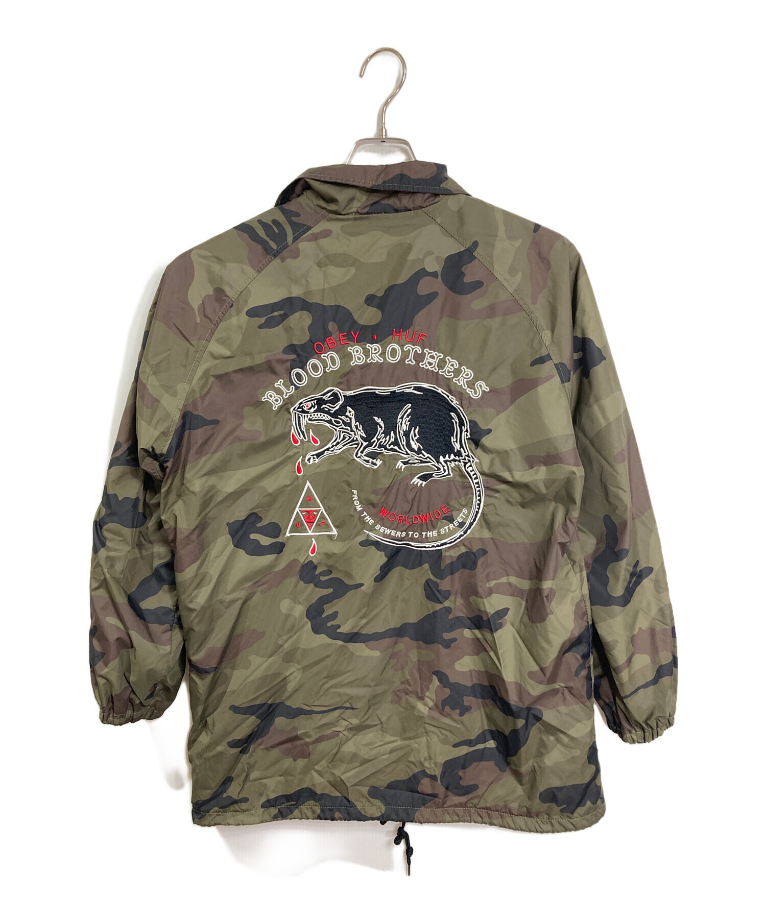 中古・古着通販】HUF (ハフ) OBEY (オベイ) コーチジャケット ナイロン