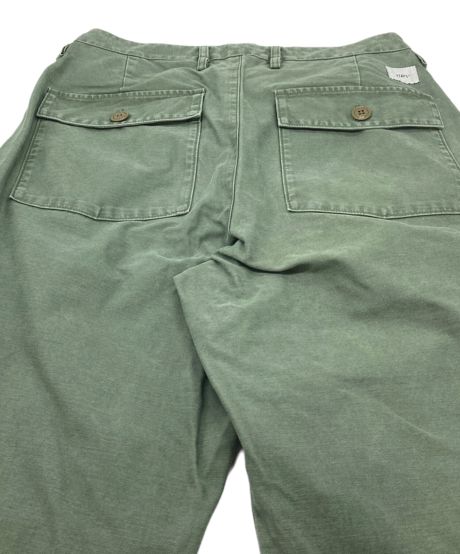 WTAPS トラウザーズ パンツ 03 Lサイズ カーキ 中古・古着通販】WTAPS (ダブルタップス) BUDS TROUSERS バッズ