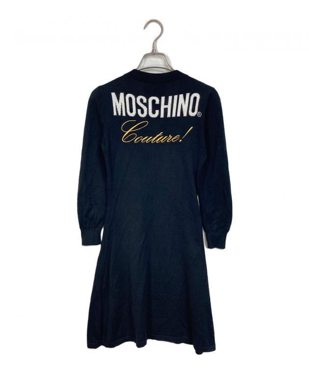 中古・古着通販】MOSCHINO (モスキーノ) ミニ丈ニットワンピース