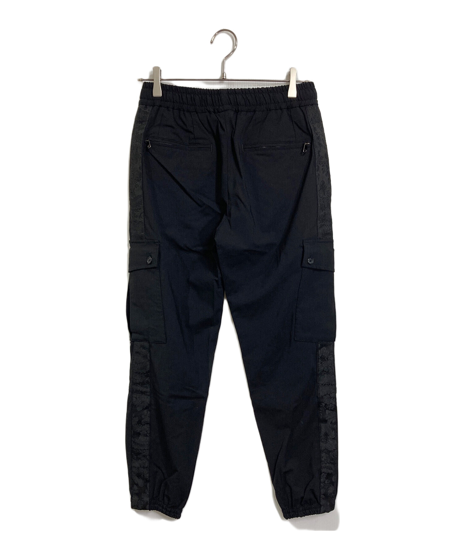 未使用品 ドルチェアンドガッバーナ カーゴパンツ ロゴ ブラック 黒 中古・古着通販】DOLCE & GABBANA (ドルチェ＆ガッバーナ) サイド