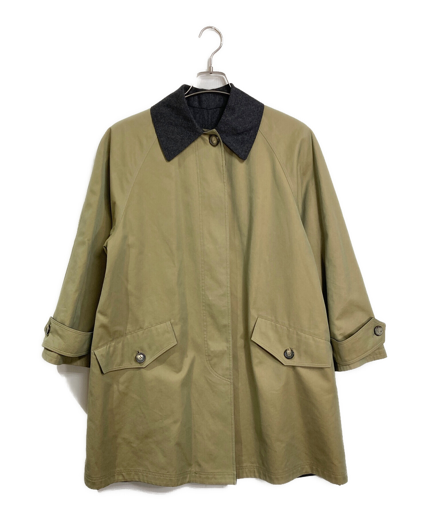 GUCCI グッチ トムフォード期 シェリーライン ステンカラーコート 48 中古・古着通販】GUCCI (グッチ) カシミヤ混 リバーシブルステンカラー