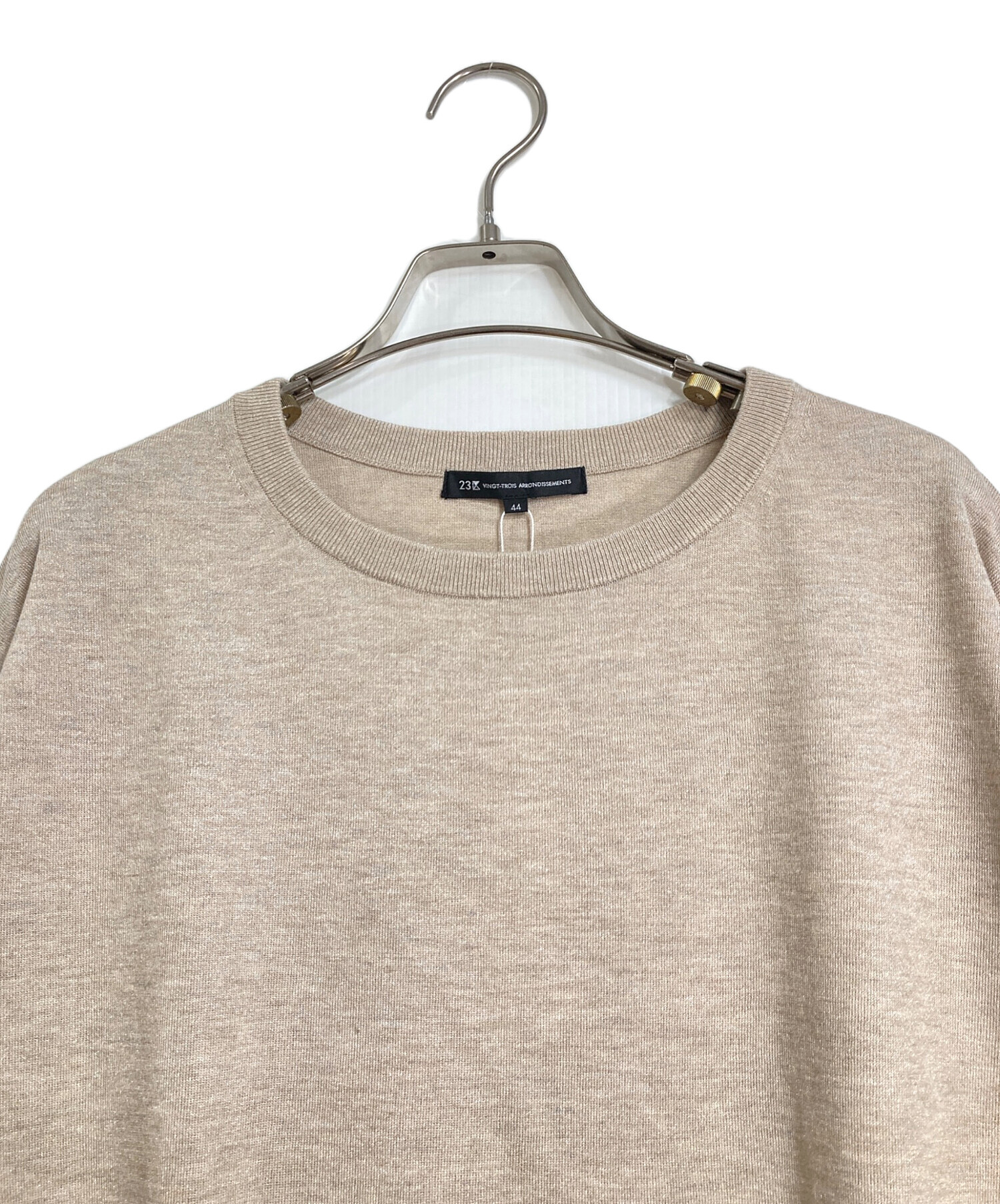 HOTEL PARTICULIER ニット・セーター U ベージュ 【古着】【中古】 中古・古着通販】23区 (ニジュウサンク) オータムシャイニー