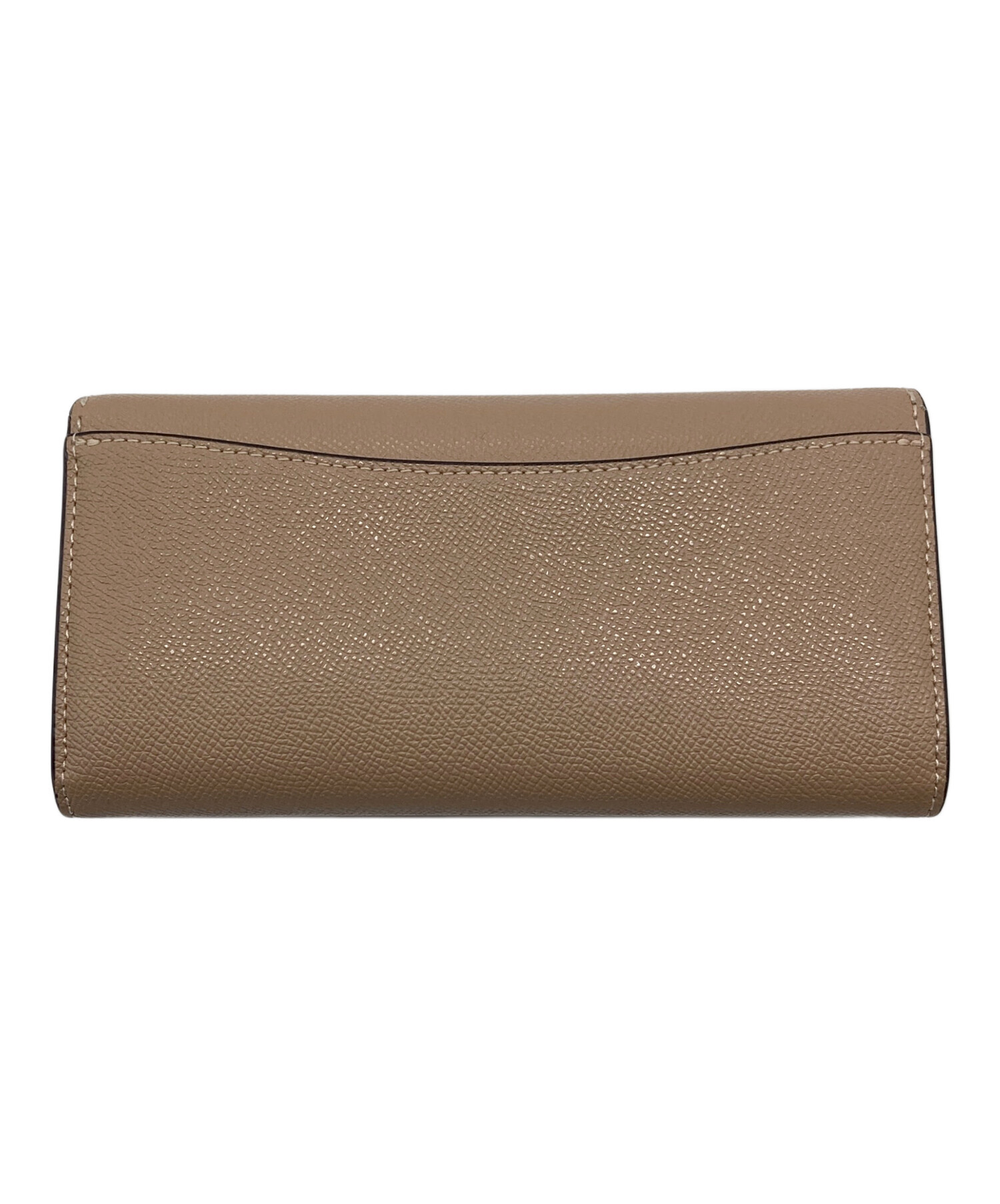 【未使用級】COACH コーチ スリムエンベロープ 長財布 ゴールド 中古・古着通販】COACH (コーチ) エンベロープ ウォレット 長財布