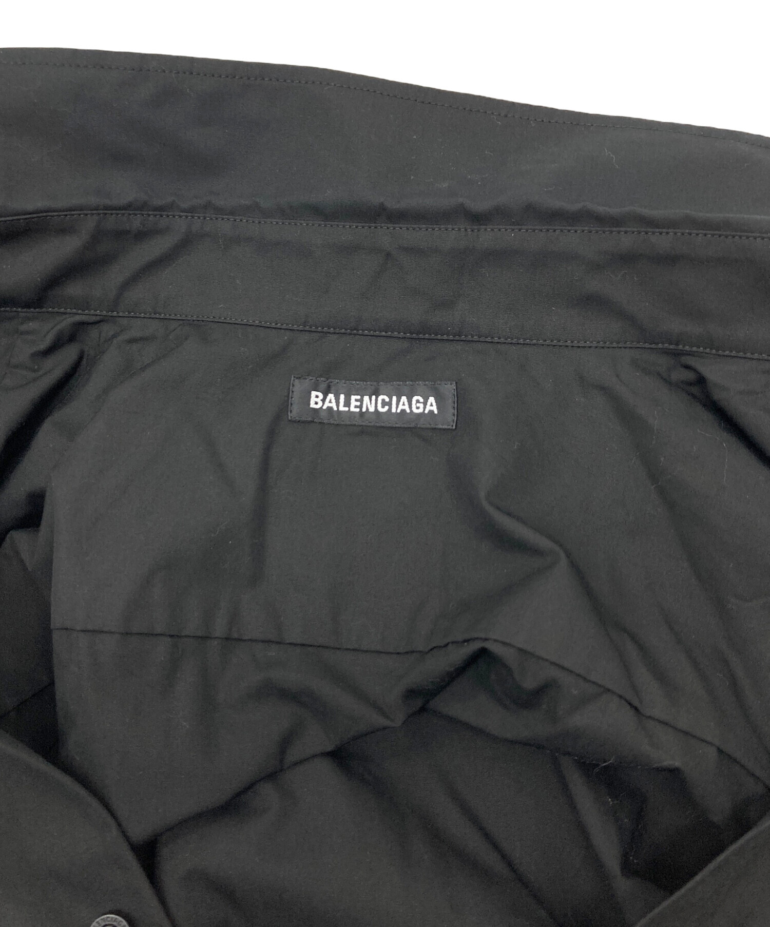 中古・古着通販】BALENCIAGA (バレンシアガ) ロゴ刺繍シャツ 長袖