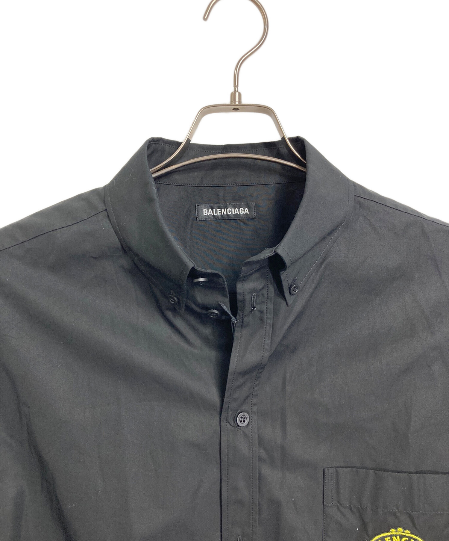 中古・古着通販】BALENCIAGA (バレンシアガ) ロゴ刺繍シャツ 長袖