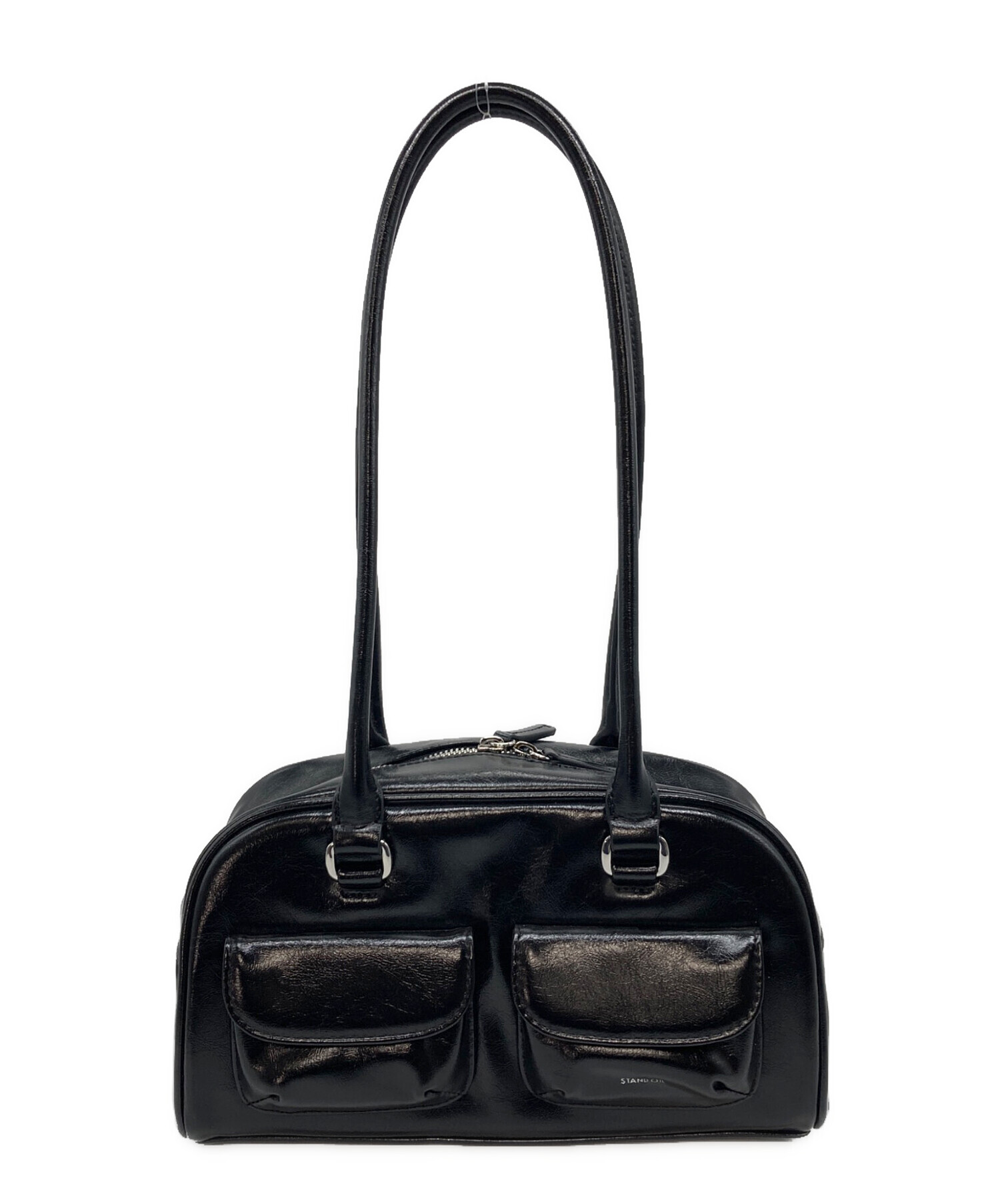 美品 STAND OIL Chubby Half Bag marron マロン Túi Xách Stand Oil 