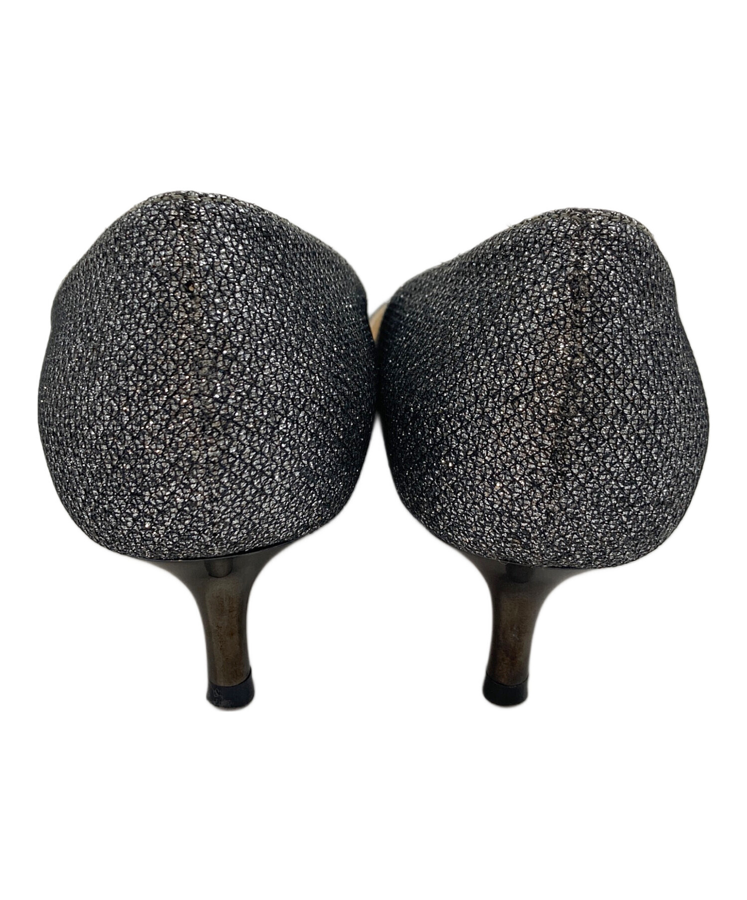 ジミーチュウ　パンプス35 1/2 中古・古着通販】JIMMY CHOO (ジミーチュウ) ラメパンプス ローヒール