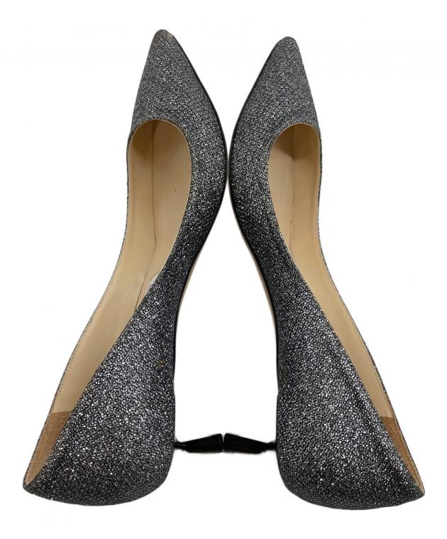 中古・古着通販】JIMMY CHOO (ジミーチュウ) ラメパンプス ローヒール