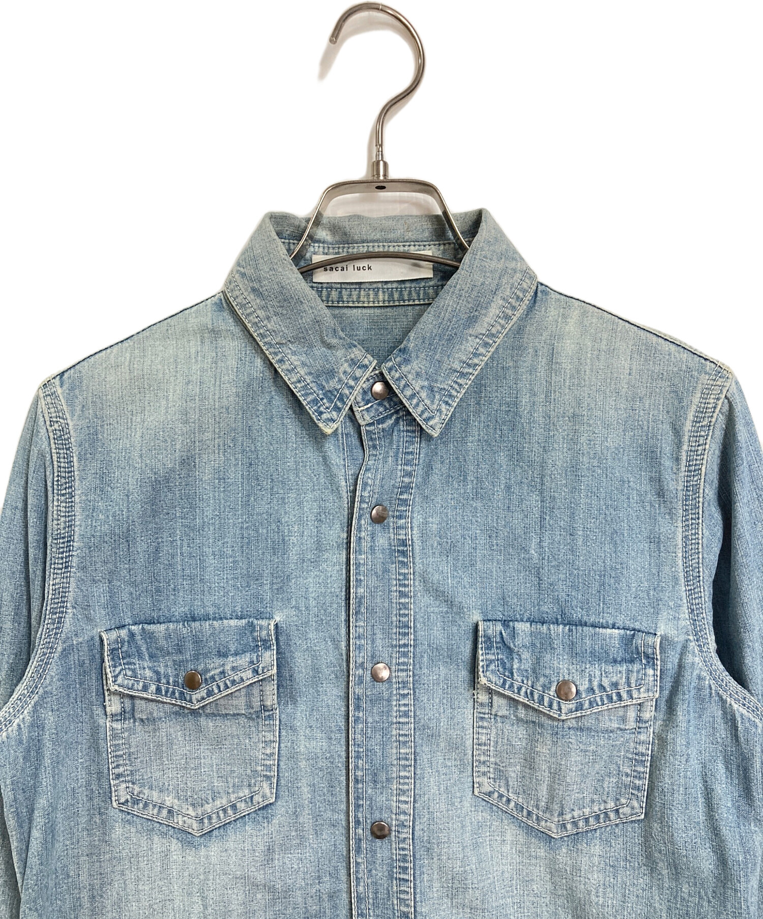 sacai luck シャツ 中古・古着通販】sacai luck (サカイラック) バックフレアウエスタン