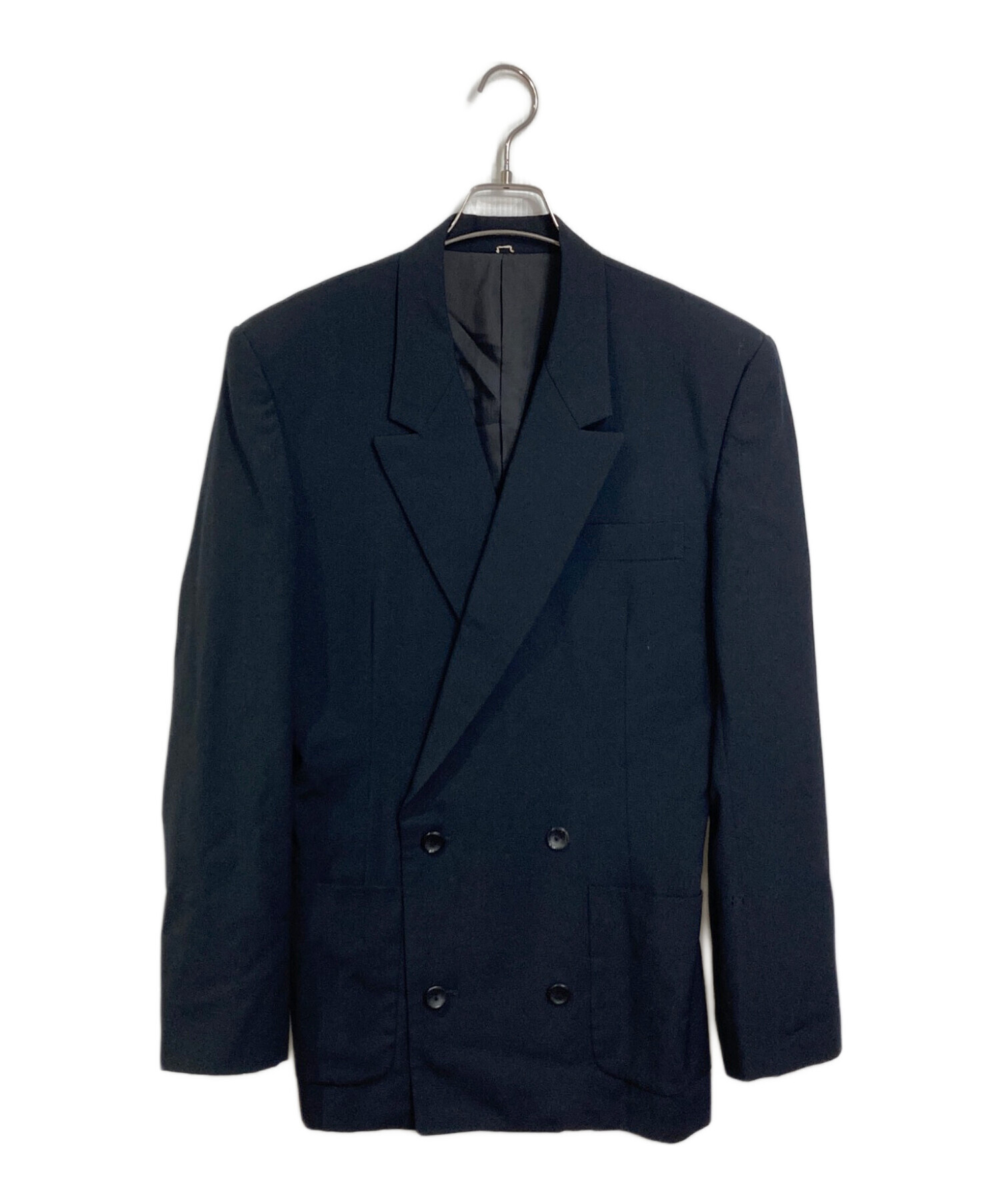 90s Y's for men ダブル ジャケット 黒 M 中古・古着通販】Y's (ワイズ) 90'S ダブルジャケット 90年代 日本製