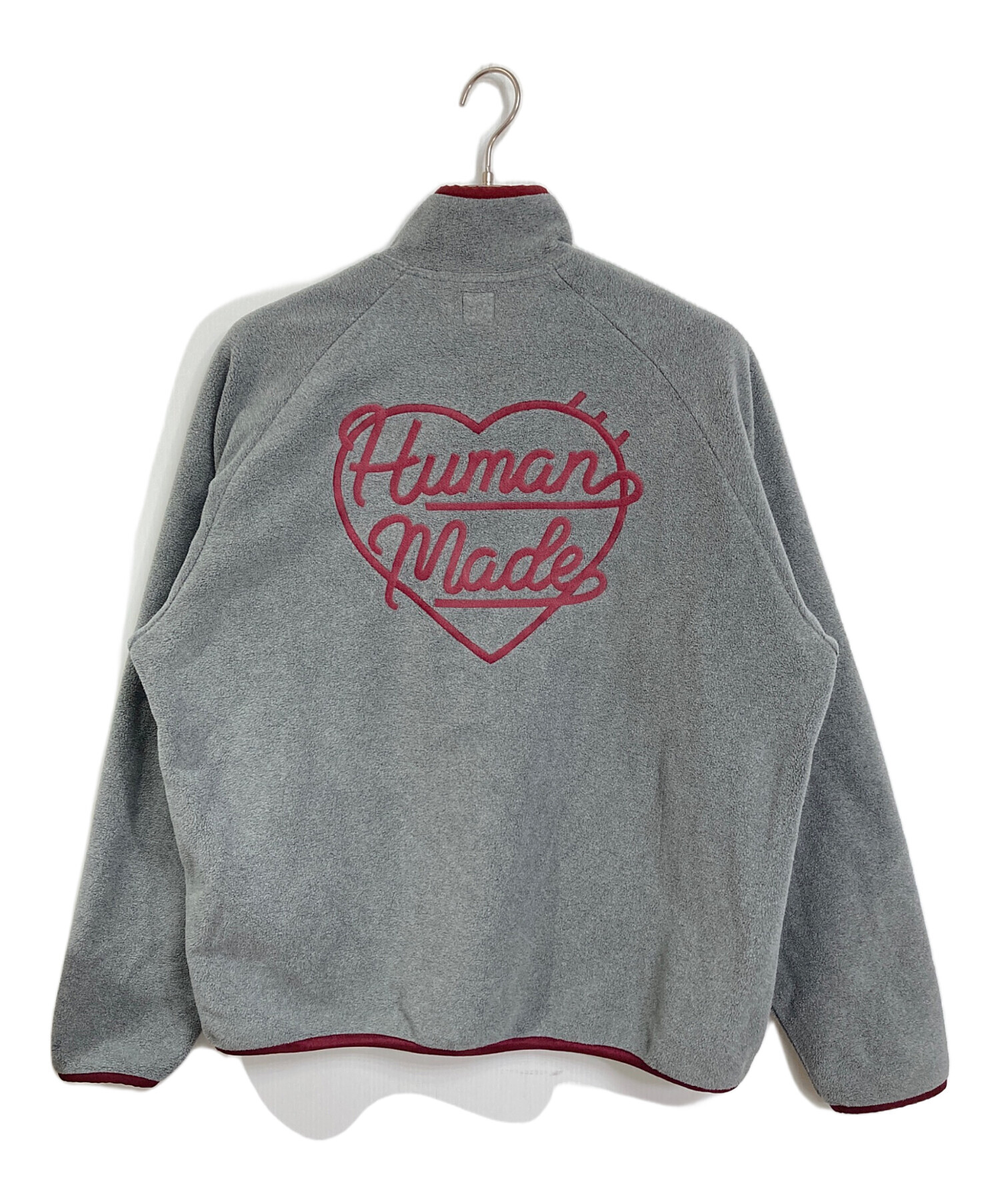 ヒューマンメイド　HUMAN MADE グレー 長袖　ワッフル 中古・古着通販】HUMAN MADE (ヒューマンメイド) フリース ハーフ