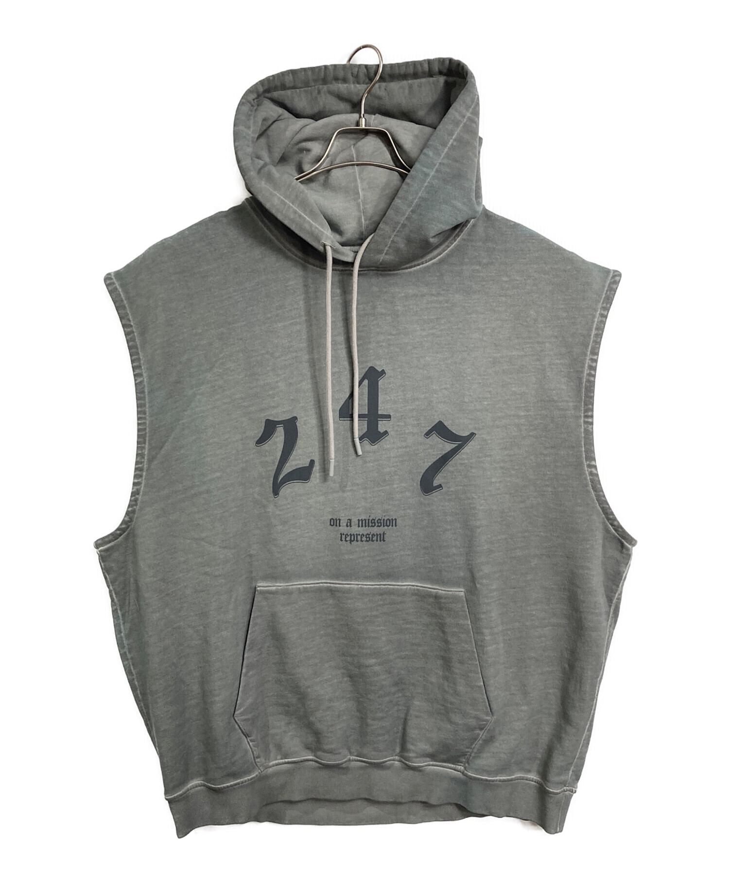 中古・古着通販】REPRESENT (リプレゼント) ノースリーブパーカー 