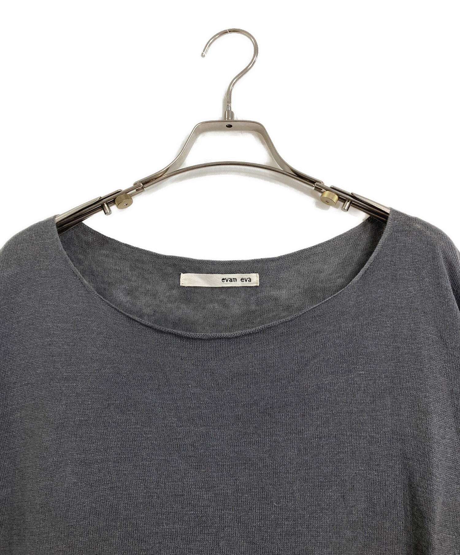 中古・古着通販】evam eva (エヴァムエヴァ) linen silk pullover evam