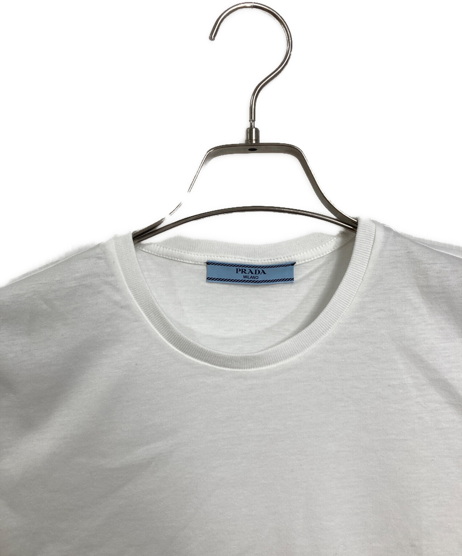 PRADA　プラダ　Tシャツ　カットソー 中古・古着通販】PRADA (プラダ) コットンTシャツ 半袖カットソー T