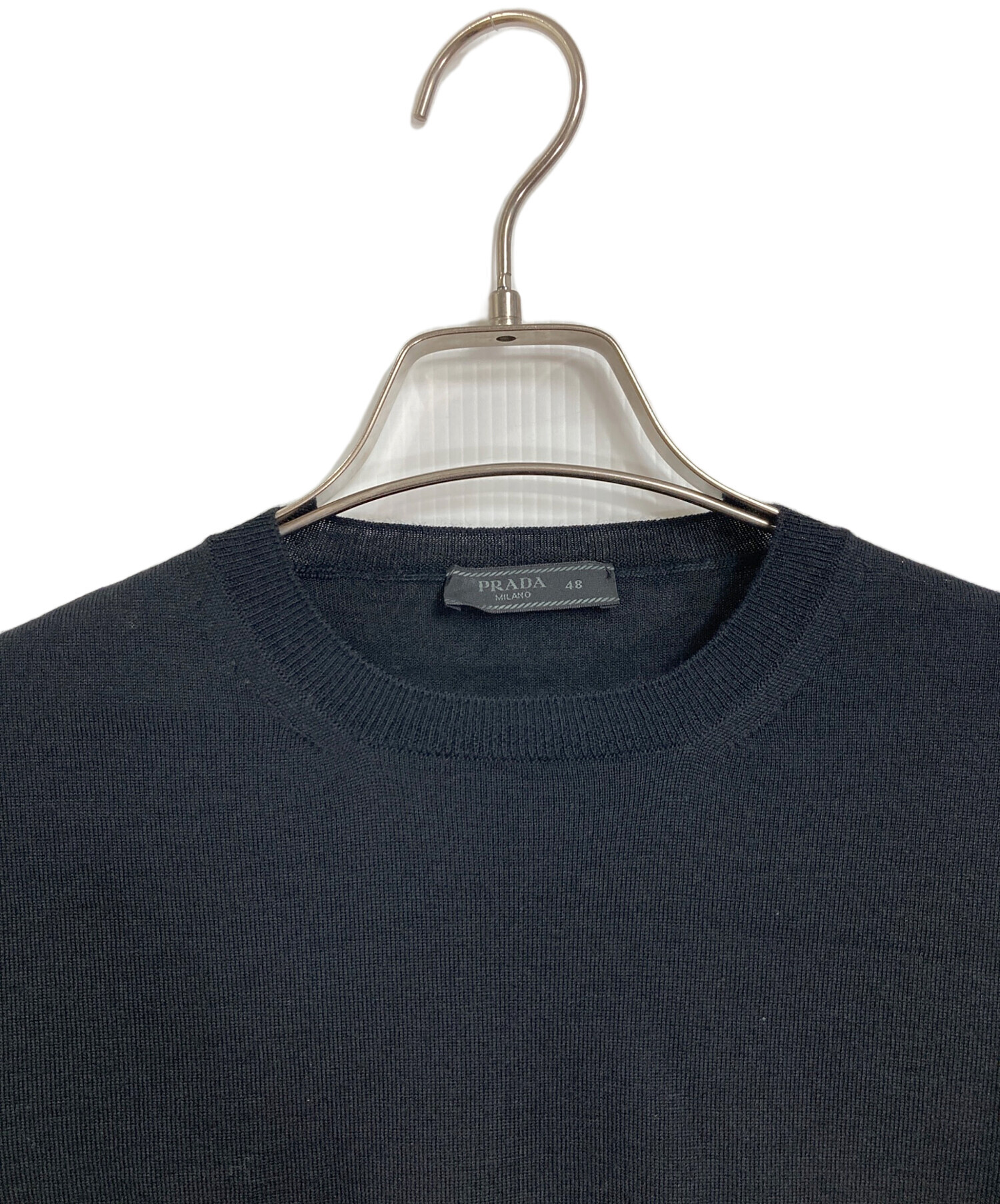 中古・古着通販】PRADA (プラダ) ウールクルーネックニット 長袖ニット