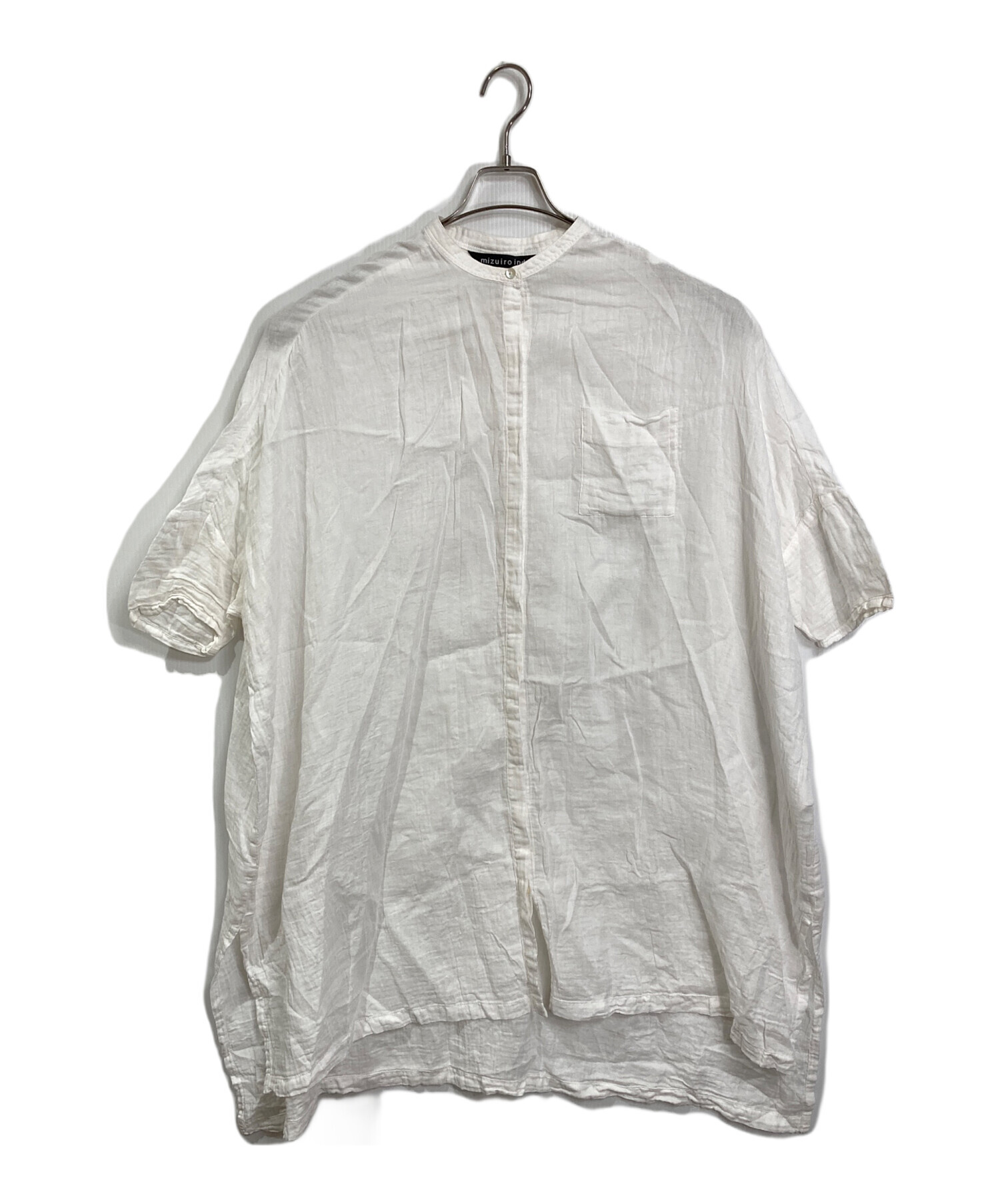 中古・古着通販】mizuiro-ind (ミズイロインド) コットン半袖シャツ 