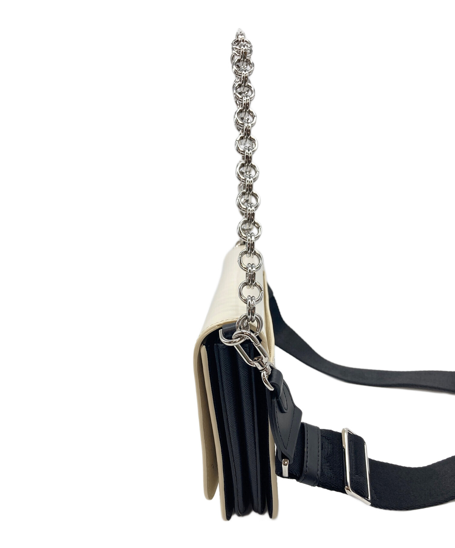 中古・古着通販】FURLA (フルラ) パテントチェーンショルダーバッグ