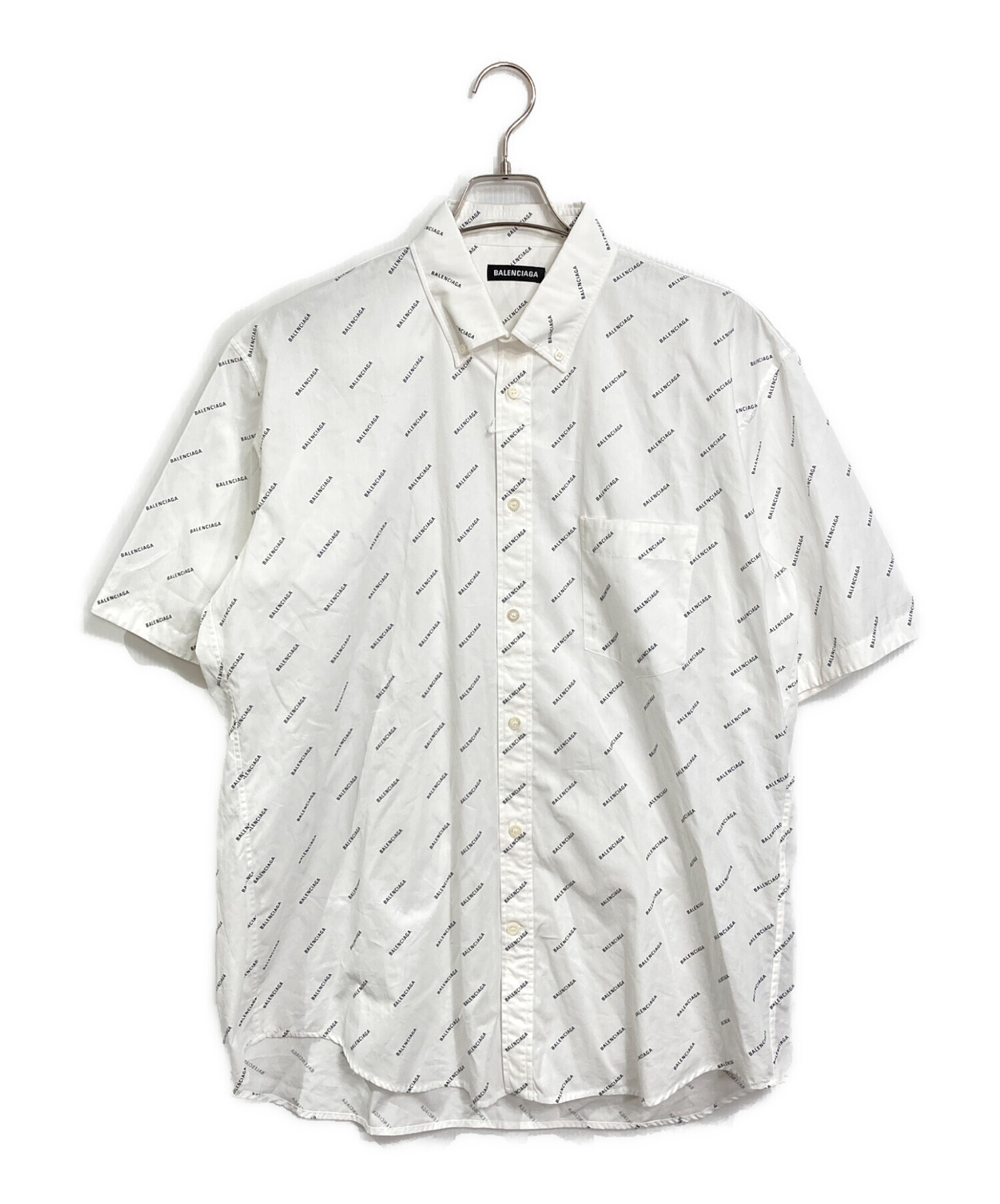 90's BALENCIAGA Sports 半袖シャツ 中古・古着通販】BALENCIAGA (バレンシアガ) Over Logo Short Sleeve