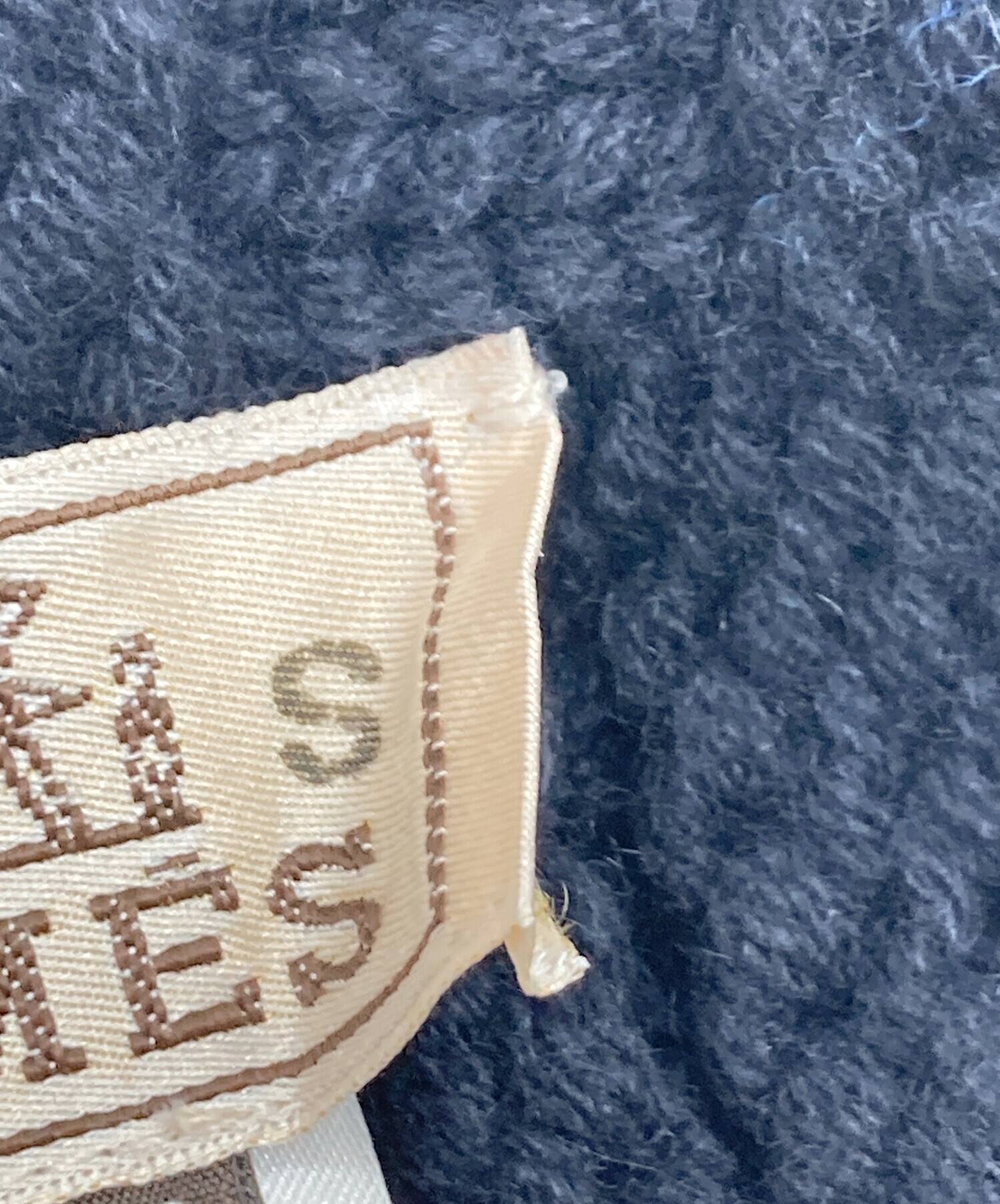 中古・古着通販】HERMES (エルメス) カシミヤニット帽 ブラック サイズ