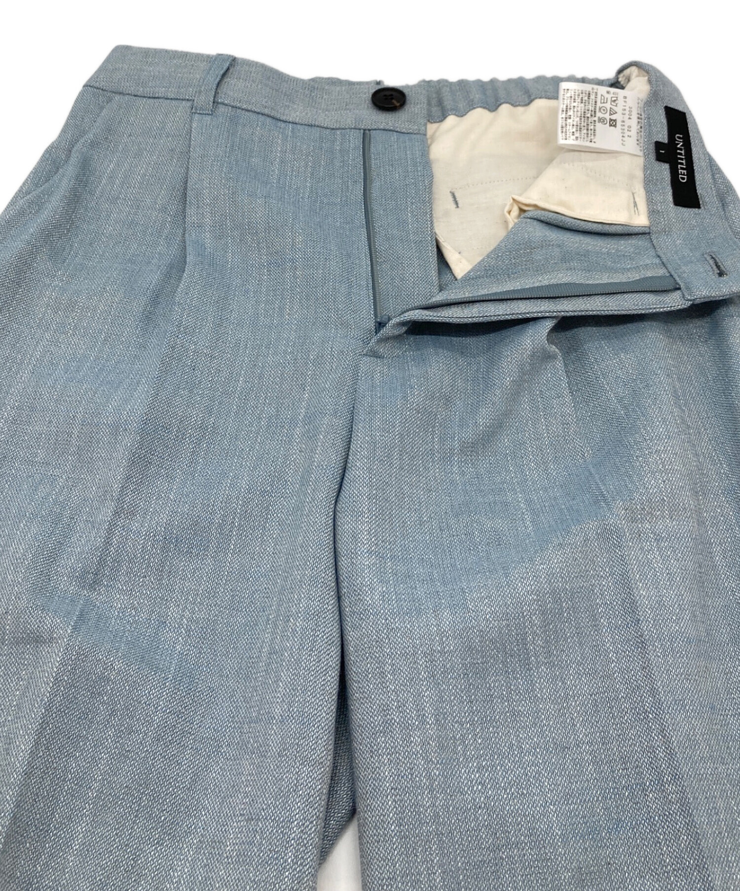 中古・古着通販】UNTITLED (アンタイトル) シャンブレーワイドパンツ