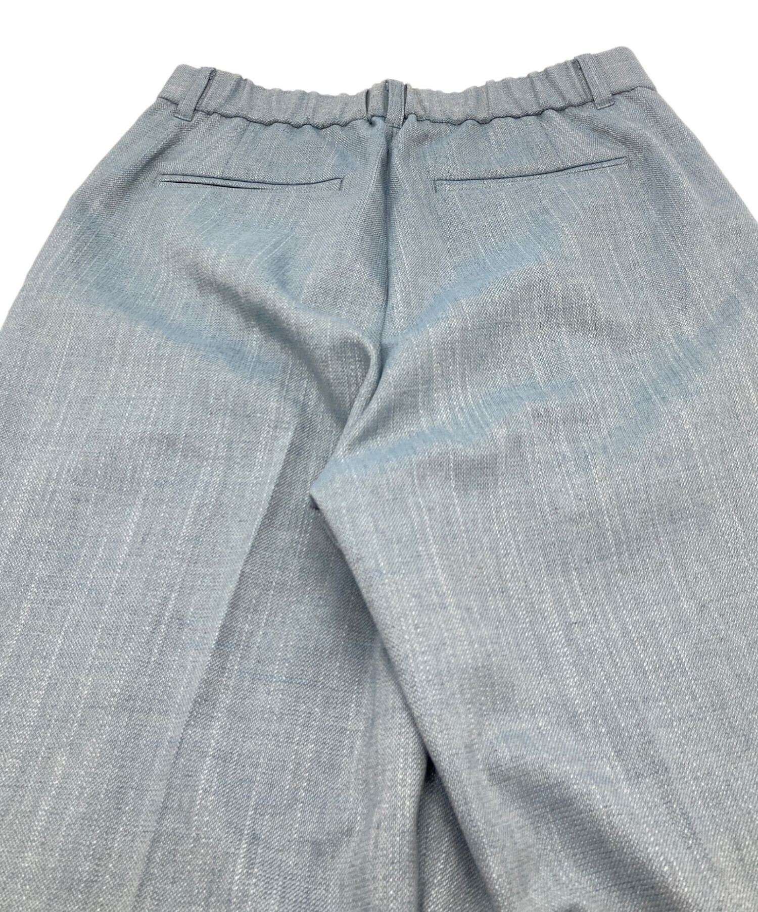 アンタイトル UNTITLED 未使用品　サイズ4 中古・古着通販】UNTITLED (アンタイトル) シャンブレーワイドパンツ