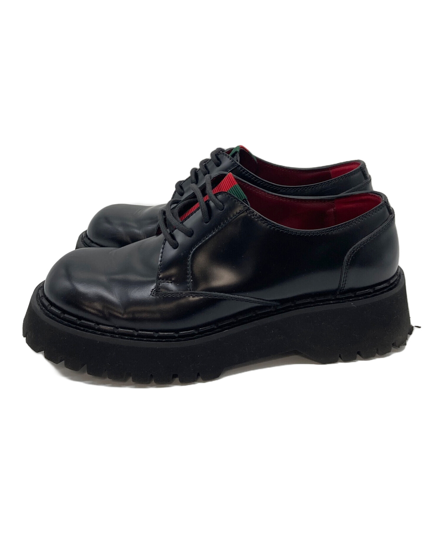 中古・古着通販】GUCCI (グッチ) シェリーストライプレースアップ