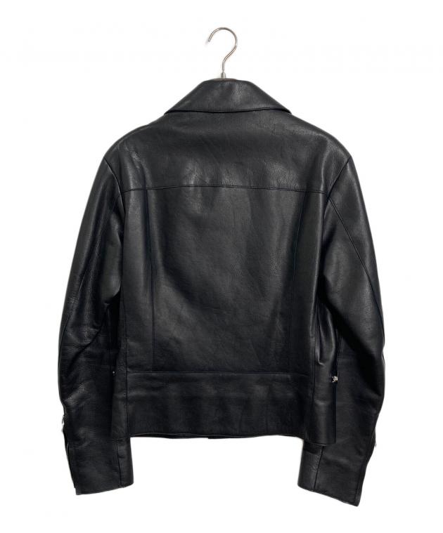 中古　バレンシアガ　ブリスタードレザー　ジャケット　ライダース　黒 BALENCIAGA - バレンシアガ BALENCIAGA レザーライダースジャケットの
