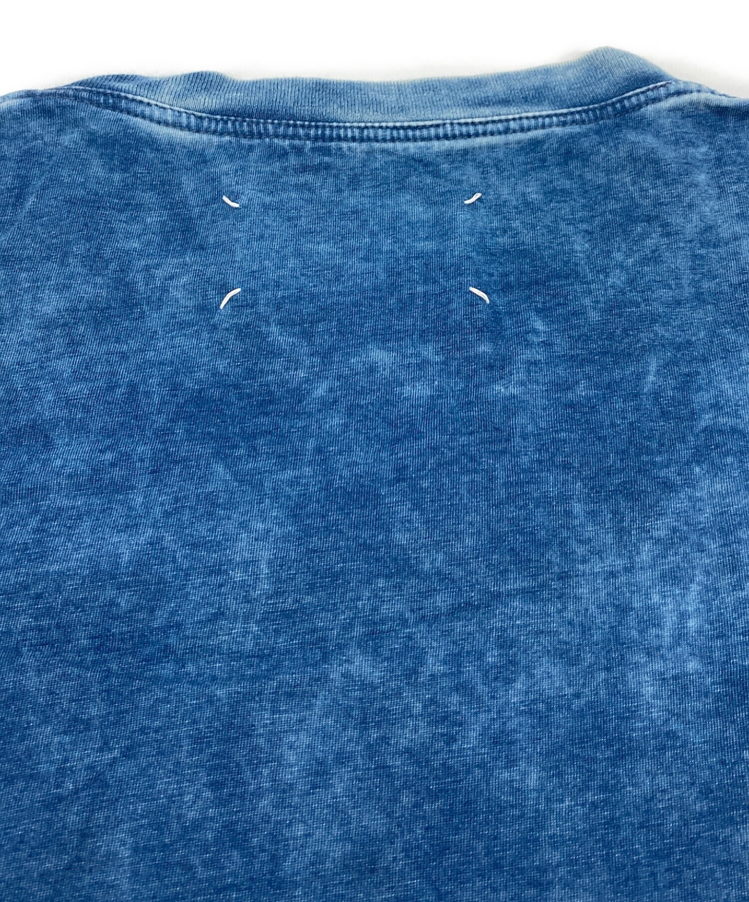 【美品】Maison Margiela インディゴ染め Tシャツ 四つタグ 中古・古着通販】Maison Margiela (メゾンマルジェラ) インディゴ染めT