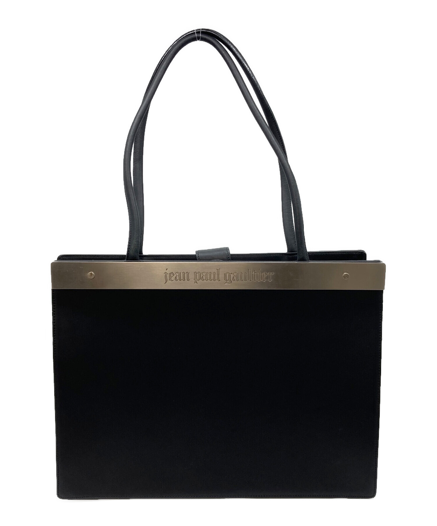 ★希少Jean Paul gaultier肉厚レザートートバッグ　ヴィンテージ 中古・古着通販】Jean Paul GAULTIER (ジャンポールゴルチェ) メタル