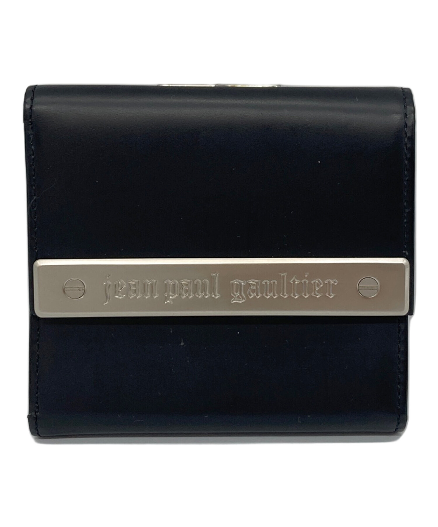 Jean Paul Gaultier ブラック財布 中古・古着通販】Jean Paul GAULTIER (ジャンポールゴルチェ) 3つ折り