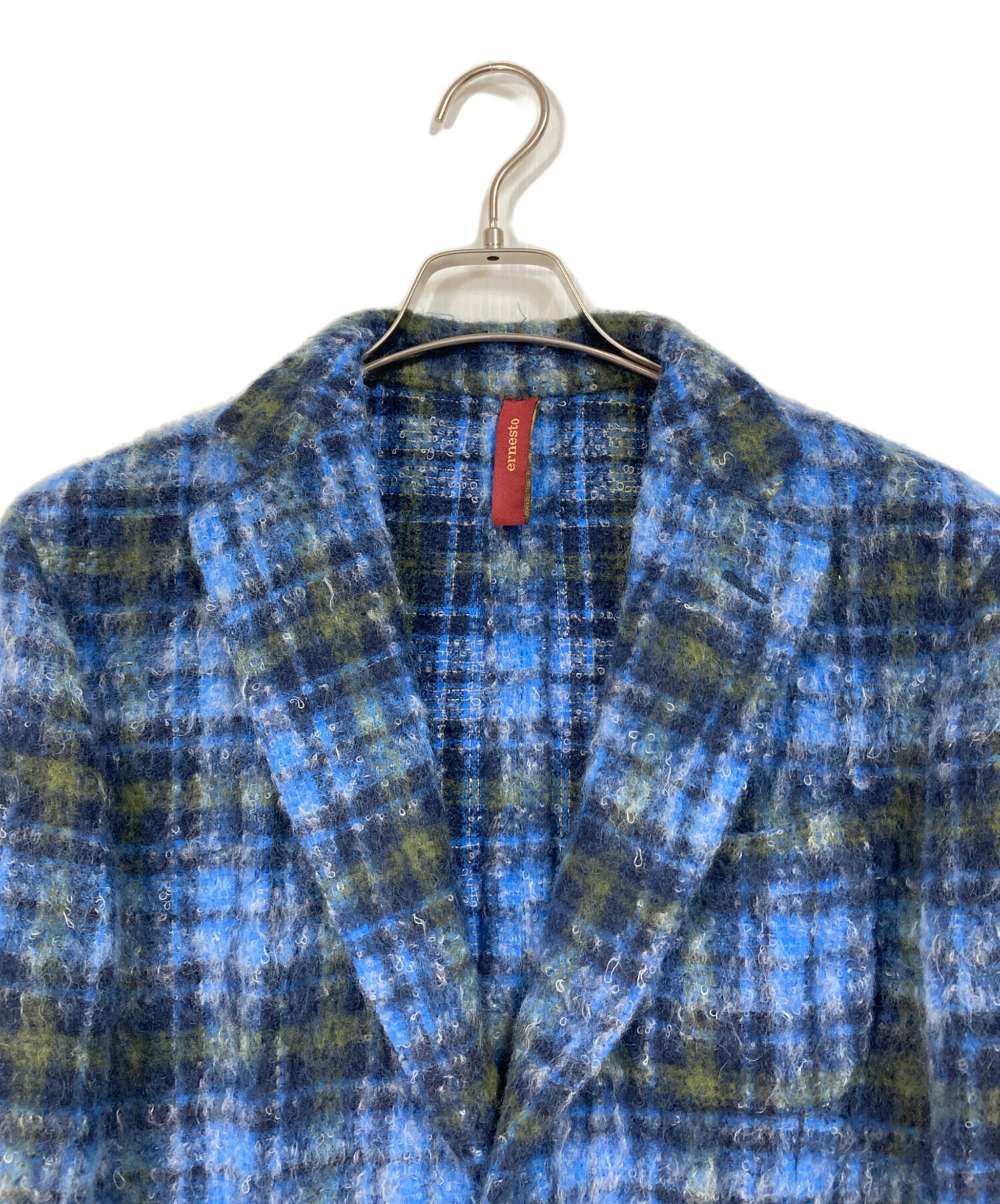中古・古着通販】ernesto (エルネスト) モヘア混チェックジャケット