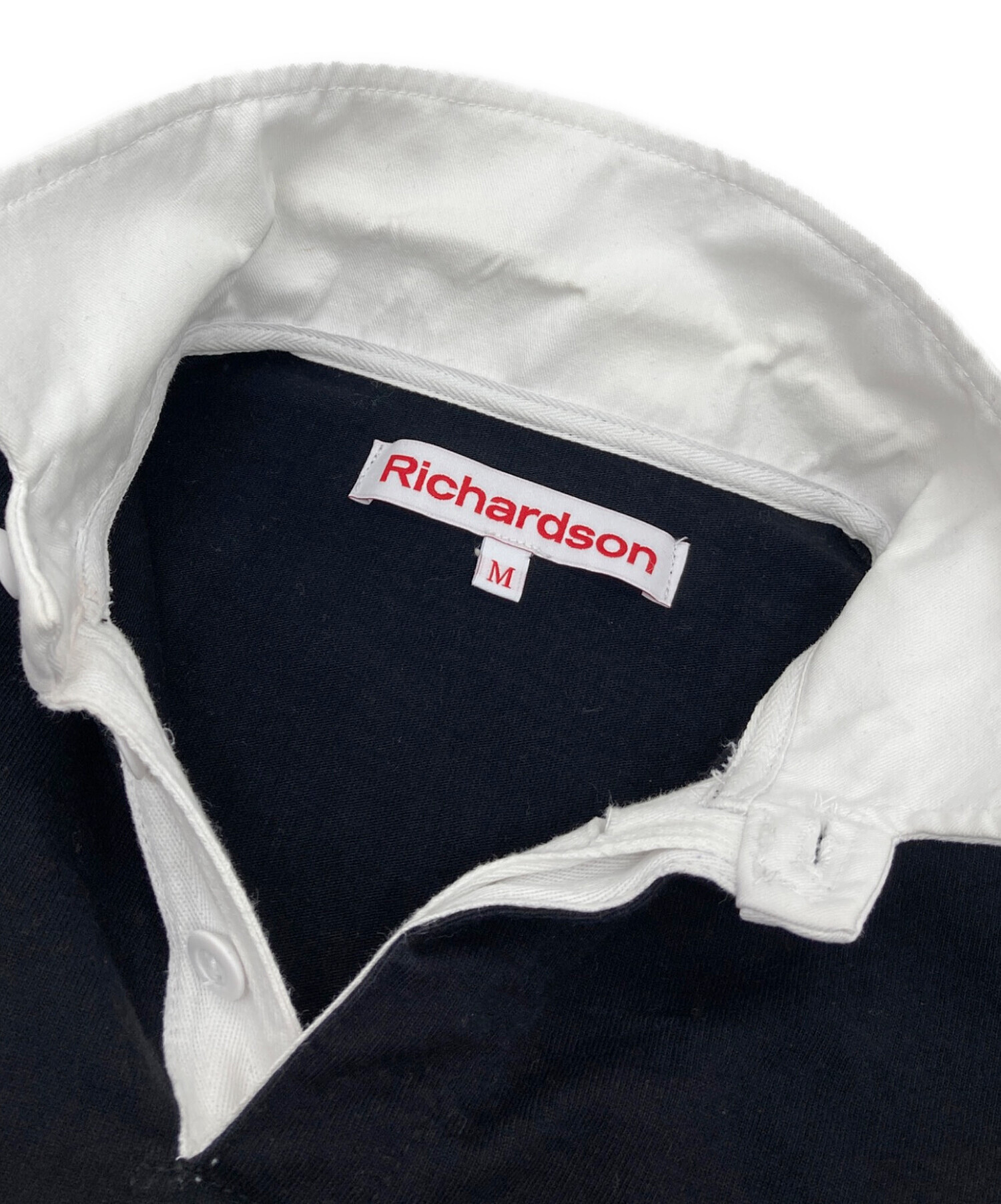 Richardson ラガーシャツ S ブラック/ホワイト 中古・古着通販】Richardson (リチャードソン) ラガーシャツ USA製