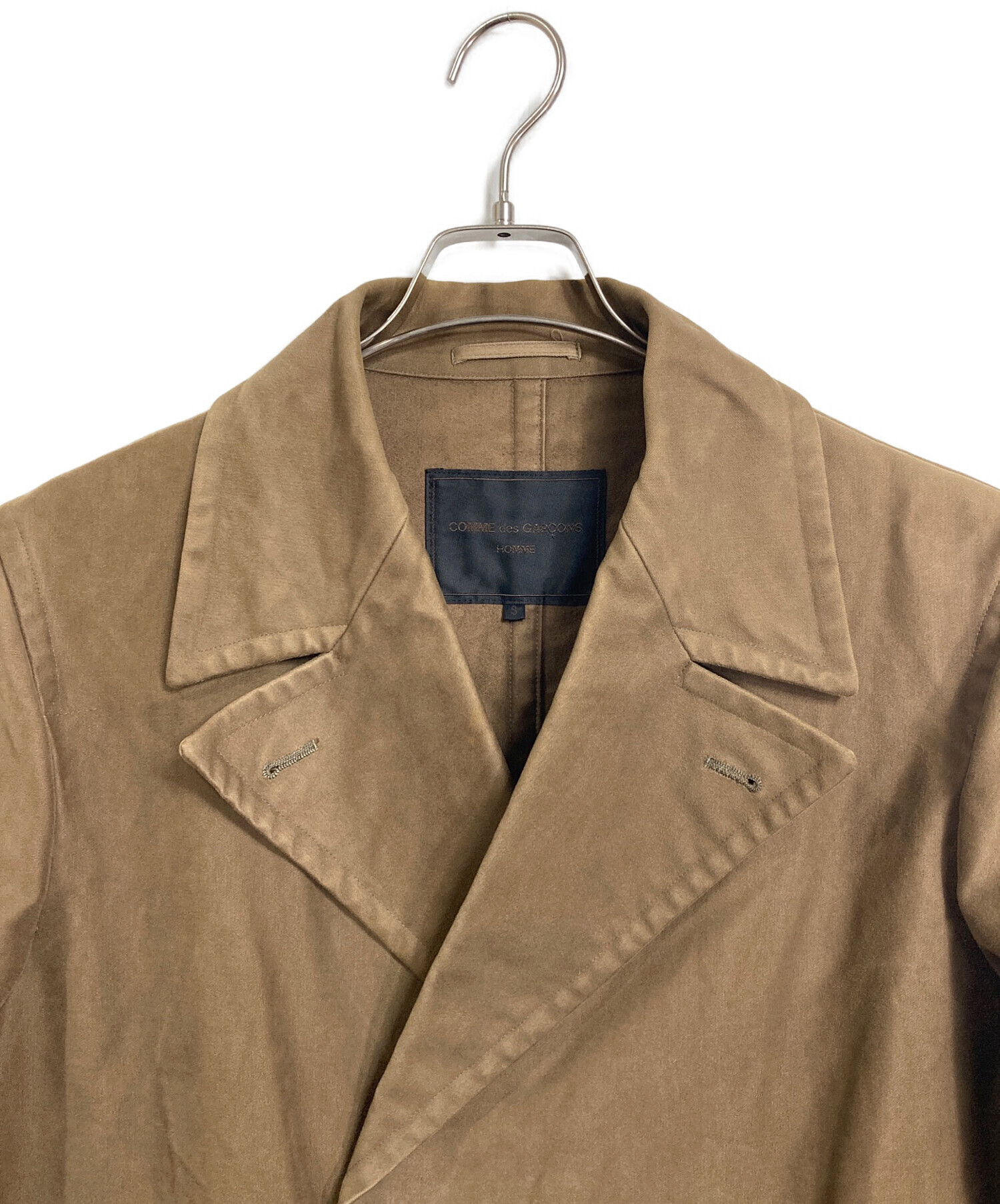 COMME des GARÇONS コート S ベージュ 中古・古着通販】COMME des GARCONS HOMME (コムデギャルソン オム