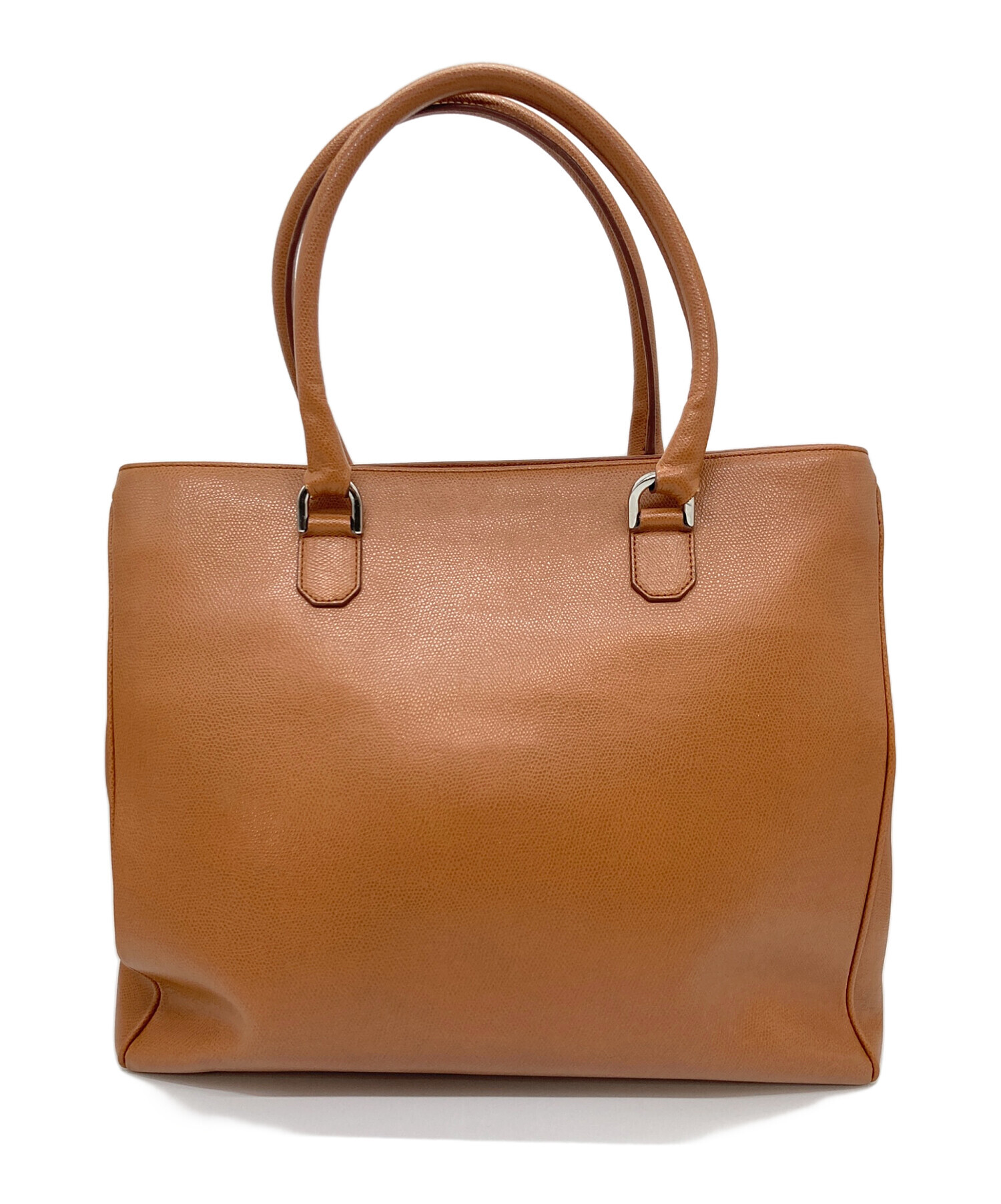 FURLA ブラウン レザートートバッグ 中古・古着通販】FURLA (フルラ) トートバッグ 鞄 イタリア製 通勤